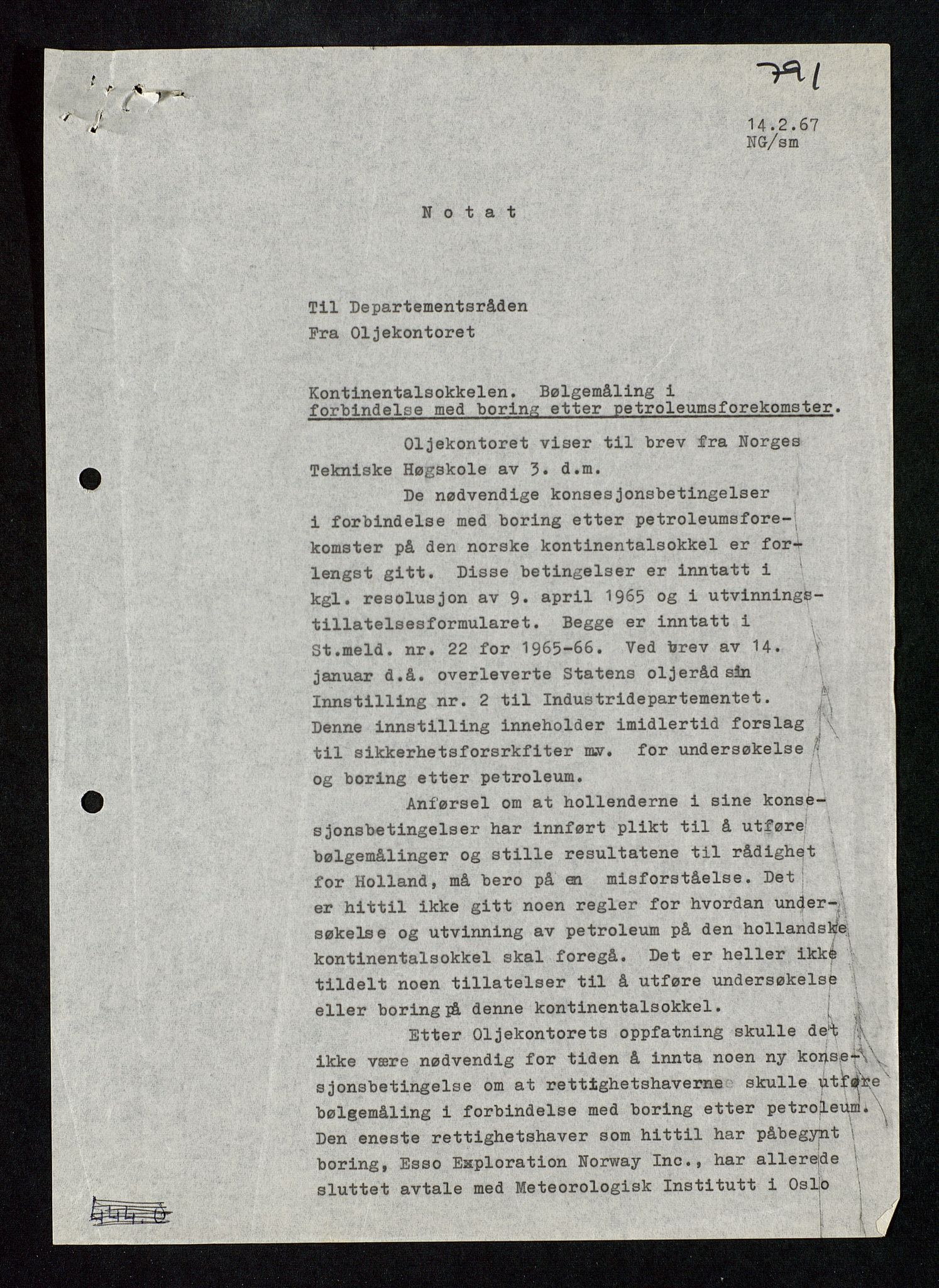 Industridepartementet, Oljekontoret, AV/SAST-A-101348/Db/L0004: Simulering, havmiljø og dykking, 1966-1973, p. 4