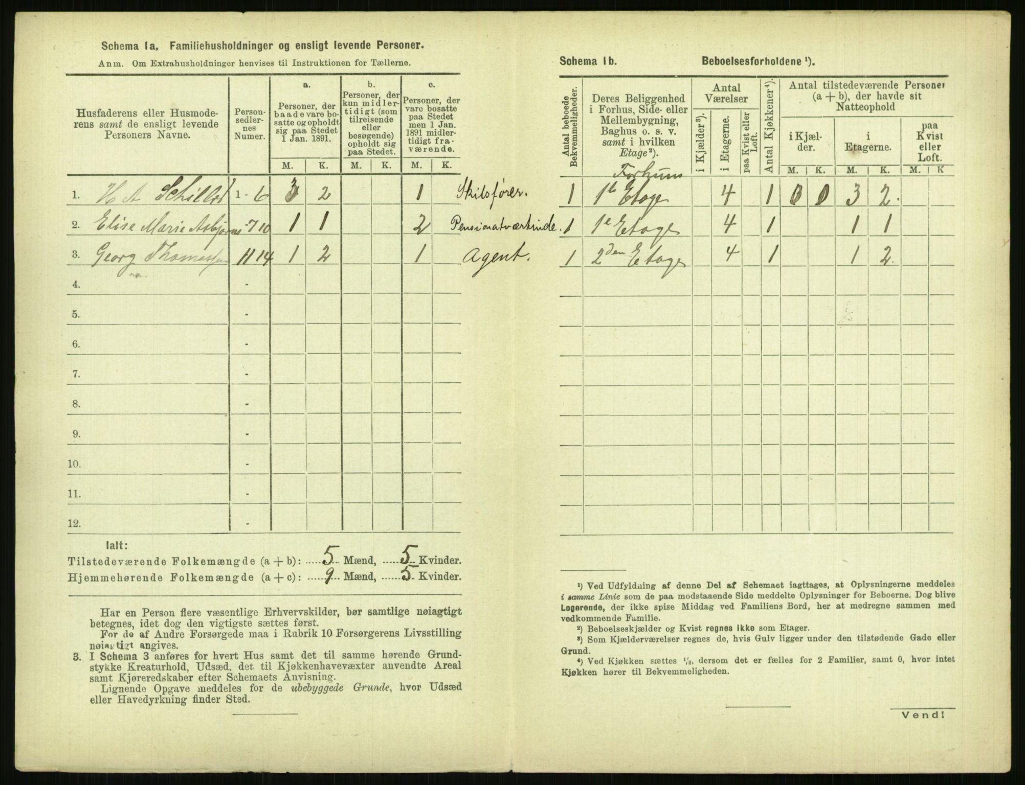 RA, 1891 census for 0806 Skien, 1891, p. 473