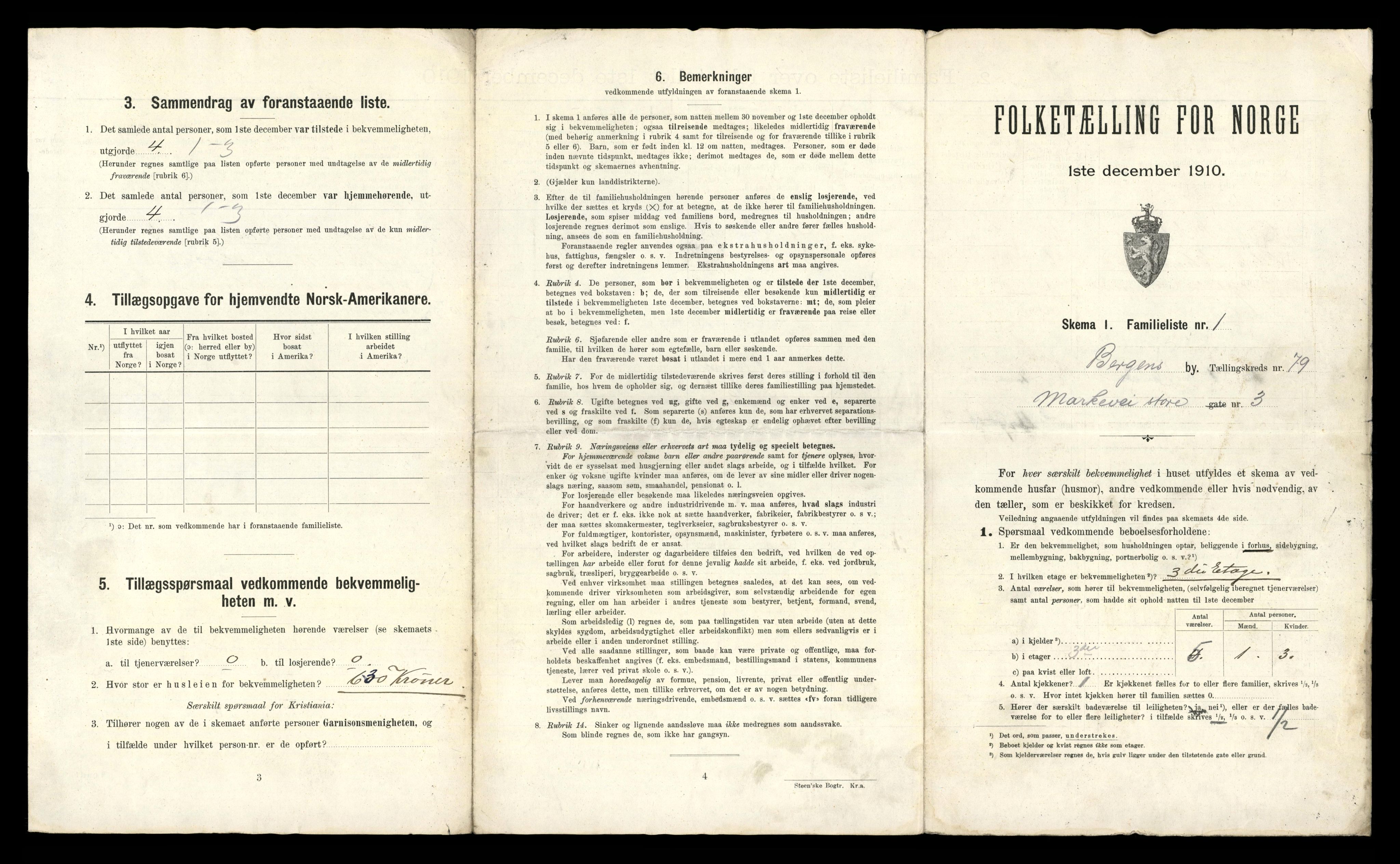 RA, 1910 census for Bergen, 1910, p. 27347