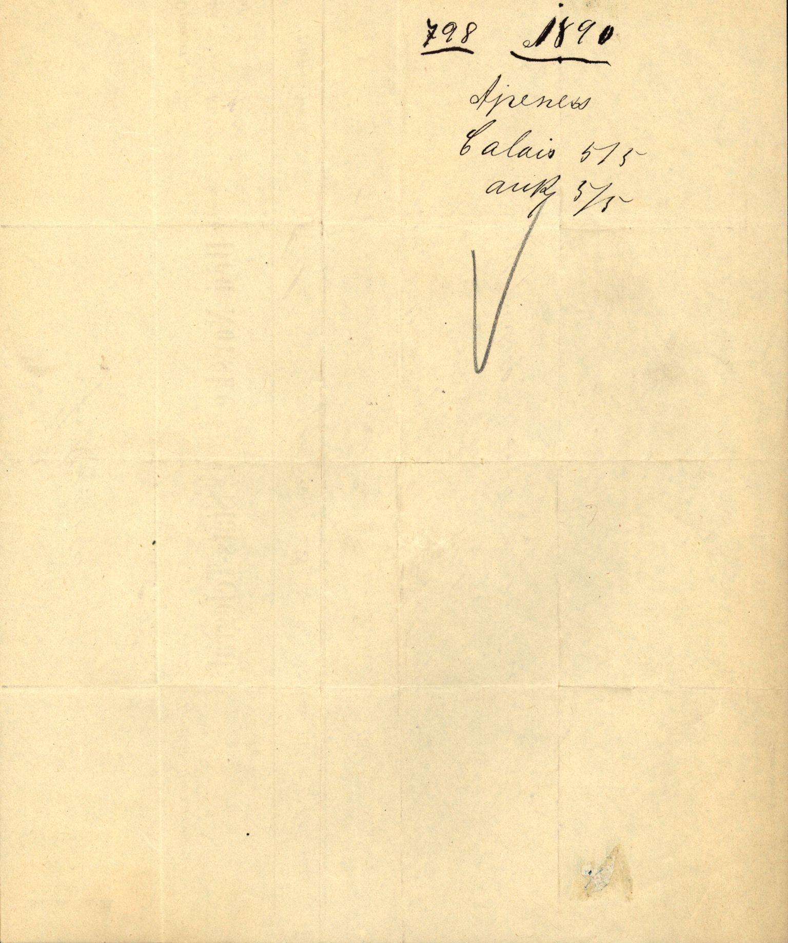 Pa 63 - Østlandske skibsassuranceforening, VEMU/A-1079/G/Ga/L0025/0004: Havaridokumenter / Imanuel, Hefhi, Guldregn, Haabet, Harald, Windsor, 1890, p. 107