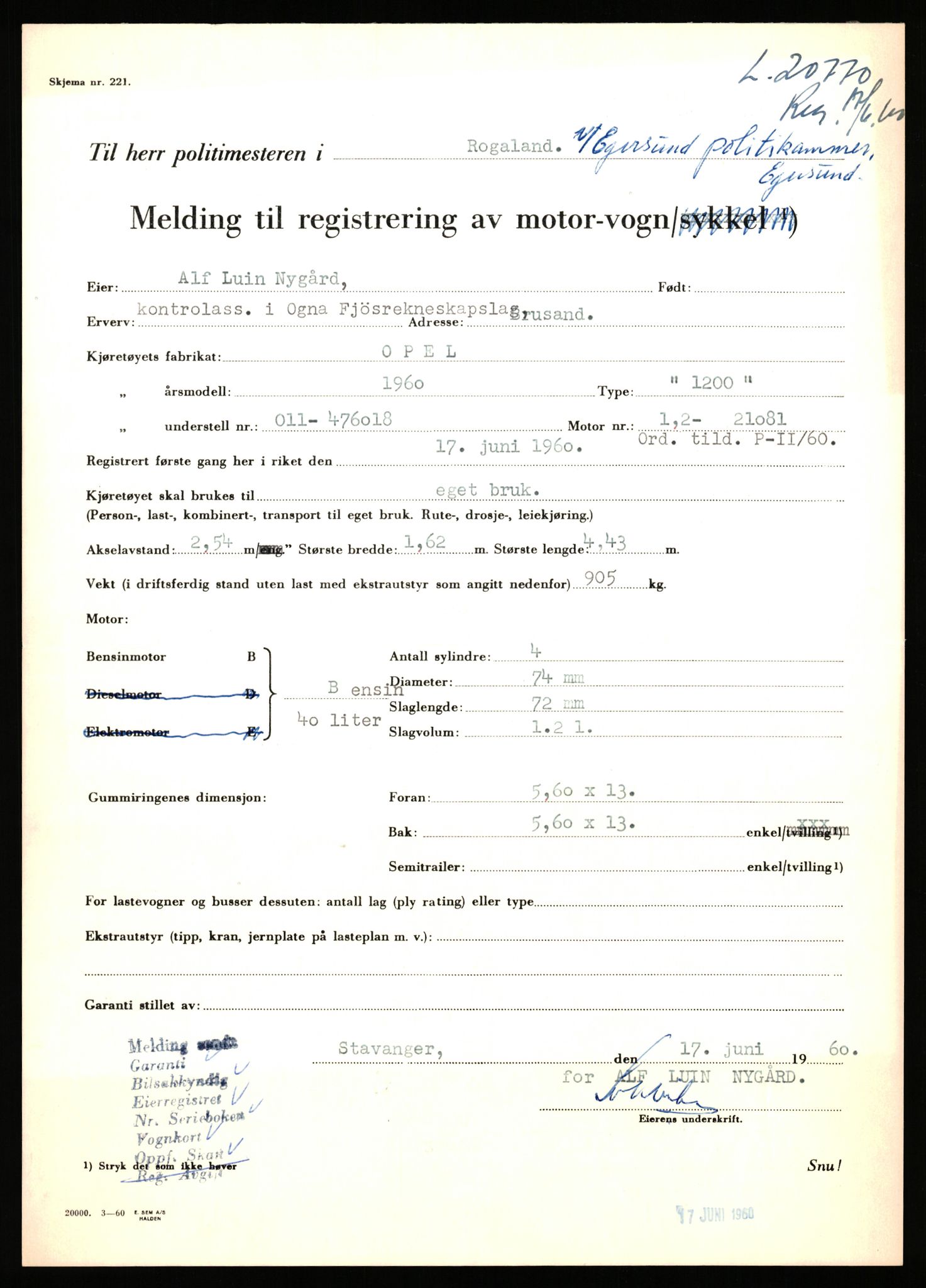 Stavanger trafikkstasjon, AV/SAST-A-101942/0/F/L0037: L-20500 - L-21499, 1930-1971, p. 943