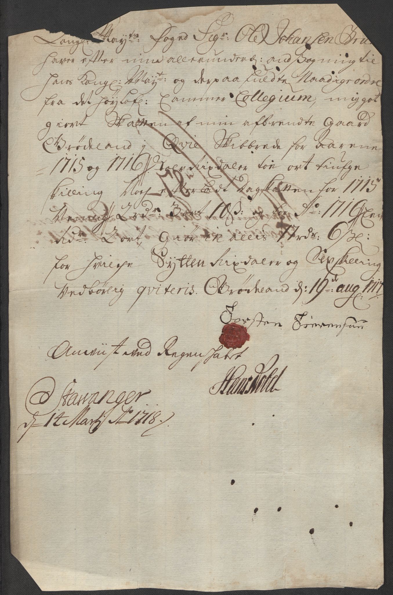 Rentekammeret inntil 1814, Reviderte regnskaper, Fogderegnskap, AV/RA-EA-4092/R46/L2740: Fogderegnskap Jæren og Dalane, 1715-1716, p. 271