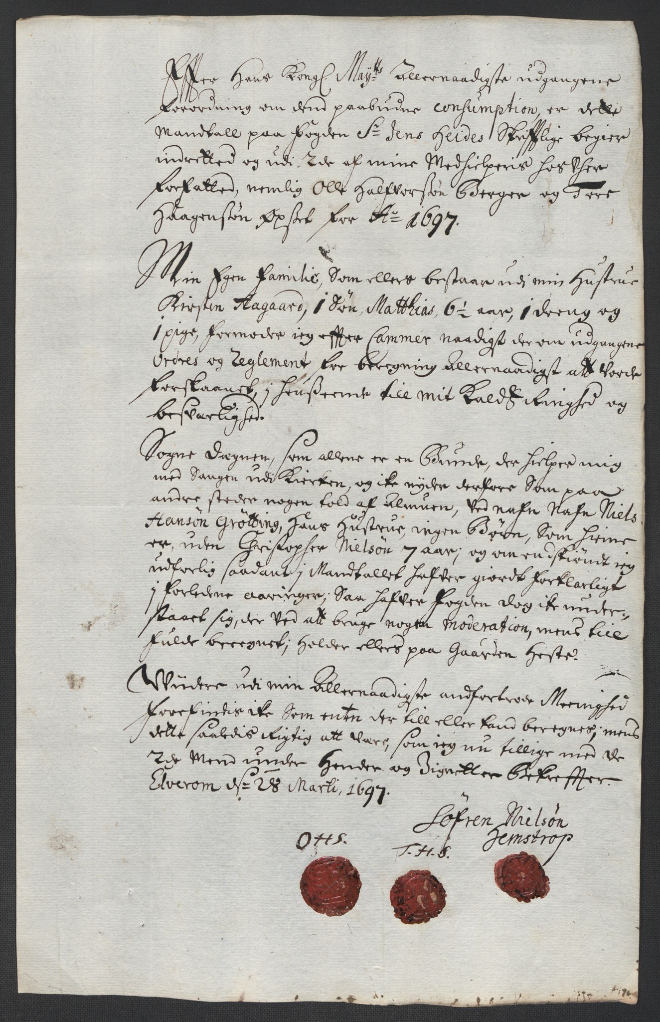 Rentekammeret inntil 1814, Reviderte regnskaper, Fogderegnskap, AV/RA-EA-4092/R13/L0835: Fogderegnskap Solør, Odal og Østerdal, 1697, p. 229