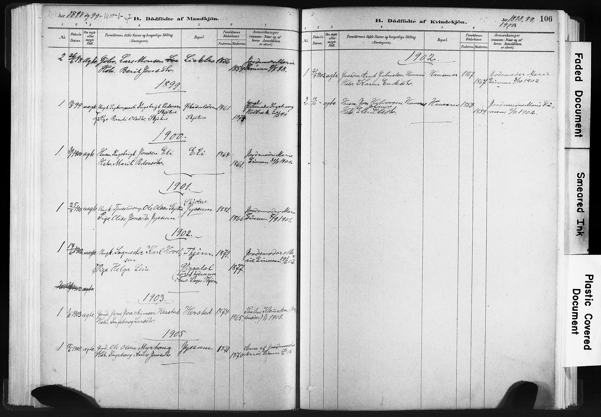 Ministerialprotokoller, klokkerbøker og fødselsregistre - Sør-Trøndelag, SAT/A-1456/665/L0773: Parish register (official) no. 665A08, 1879-1905, p. 106