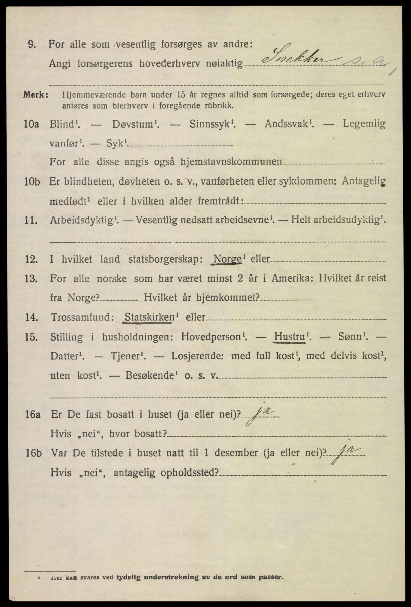 SAK, 1920 census for Holt, 1920, p. 7953