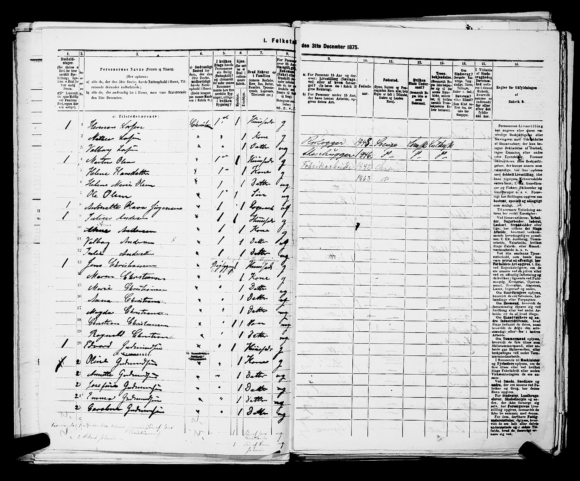 RA, 1875 census for 0301 Kristiania, 1875, p. 5216