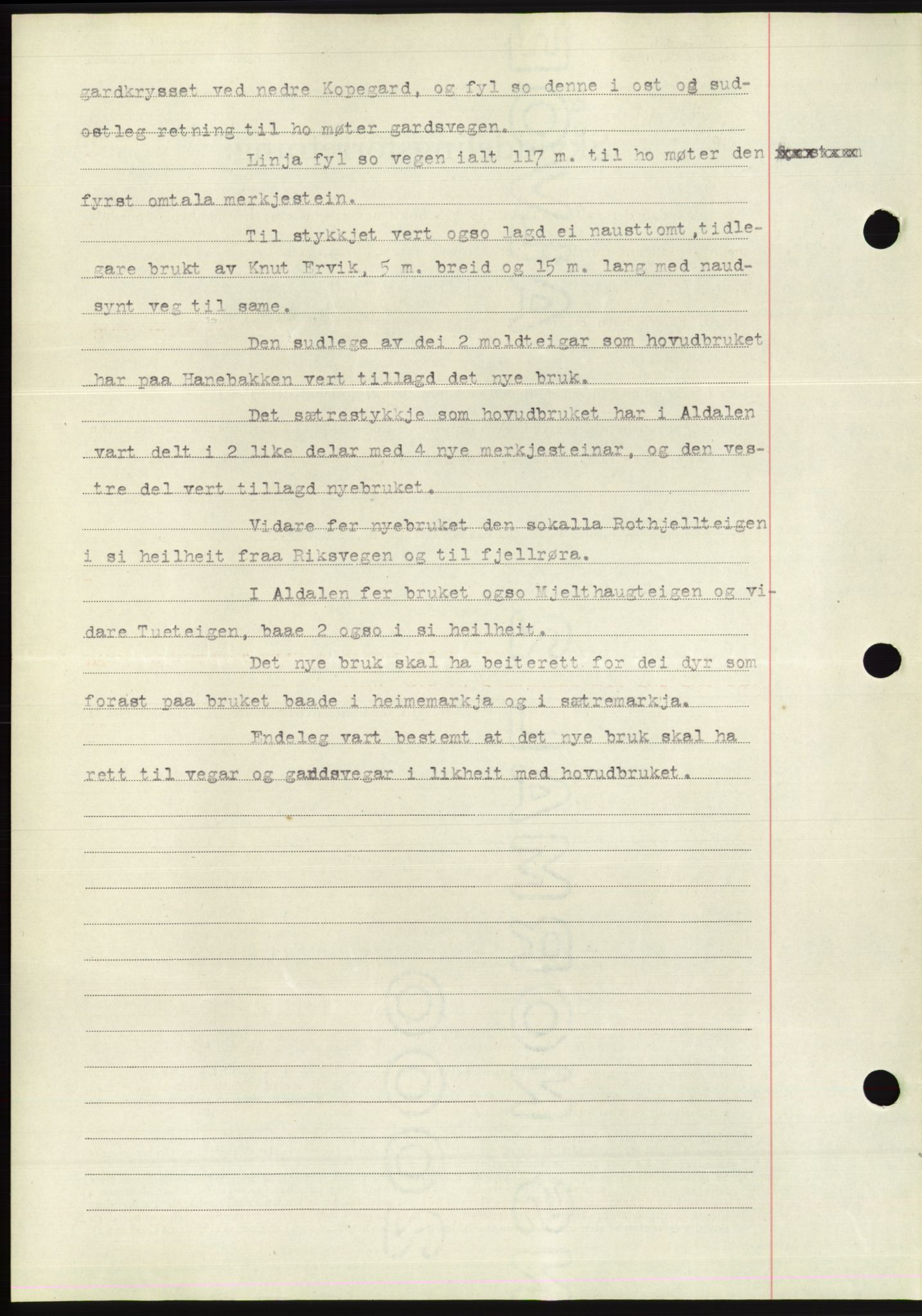 Søre Sunnmøre sorenskriveri, AV/SAT-A-4122/1/2/2C/L0075: Mortgage book no. 1A, 1943-1943, Diary no: : 882/1943