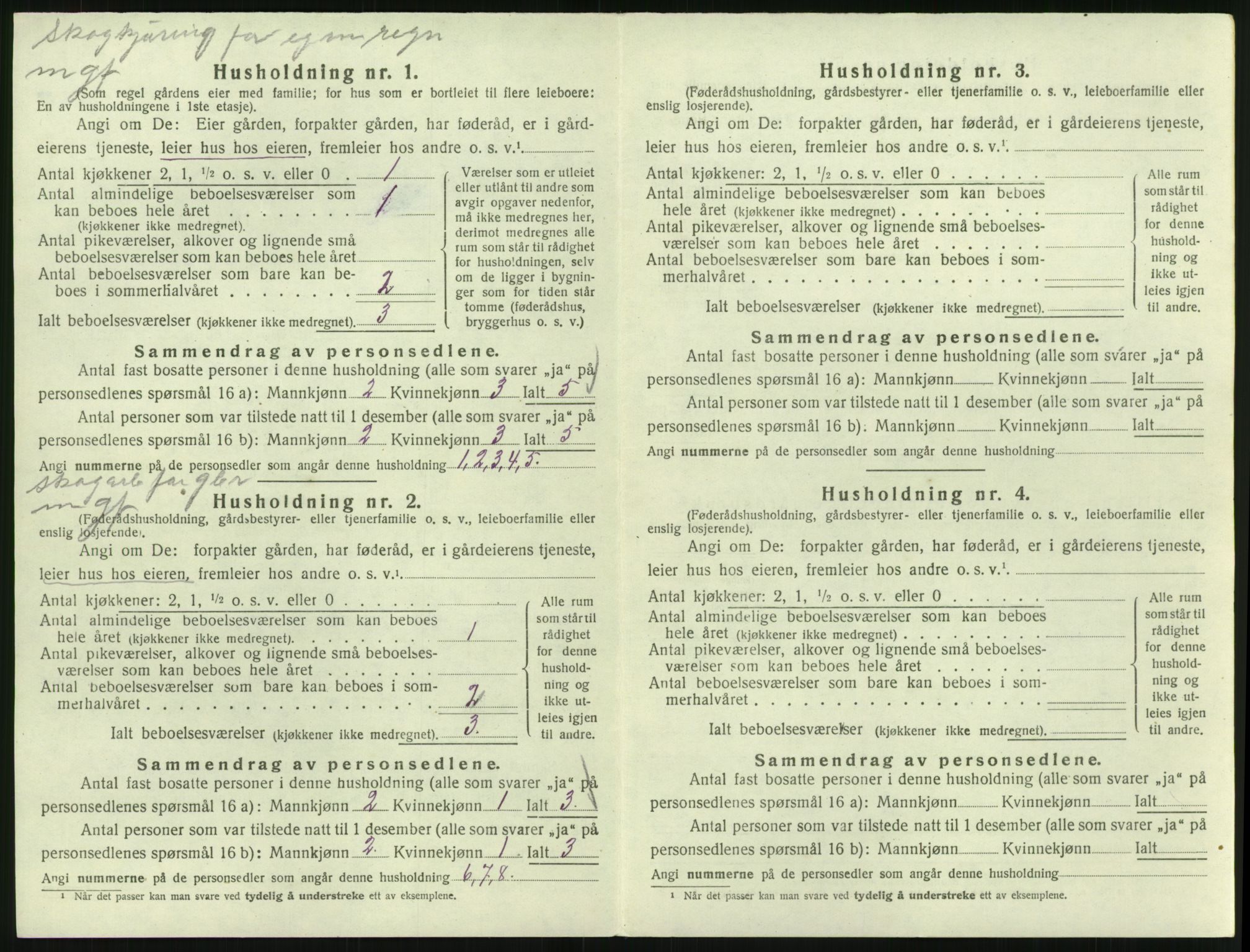 SAK, 1920 census for Froland, 1920, p. 592