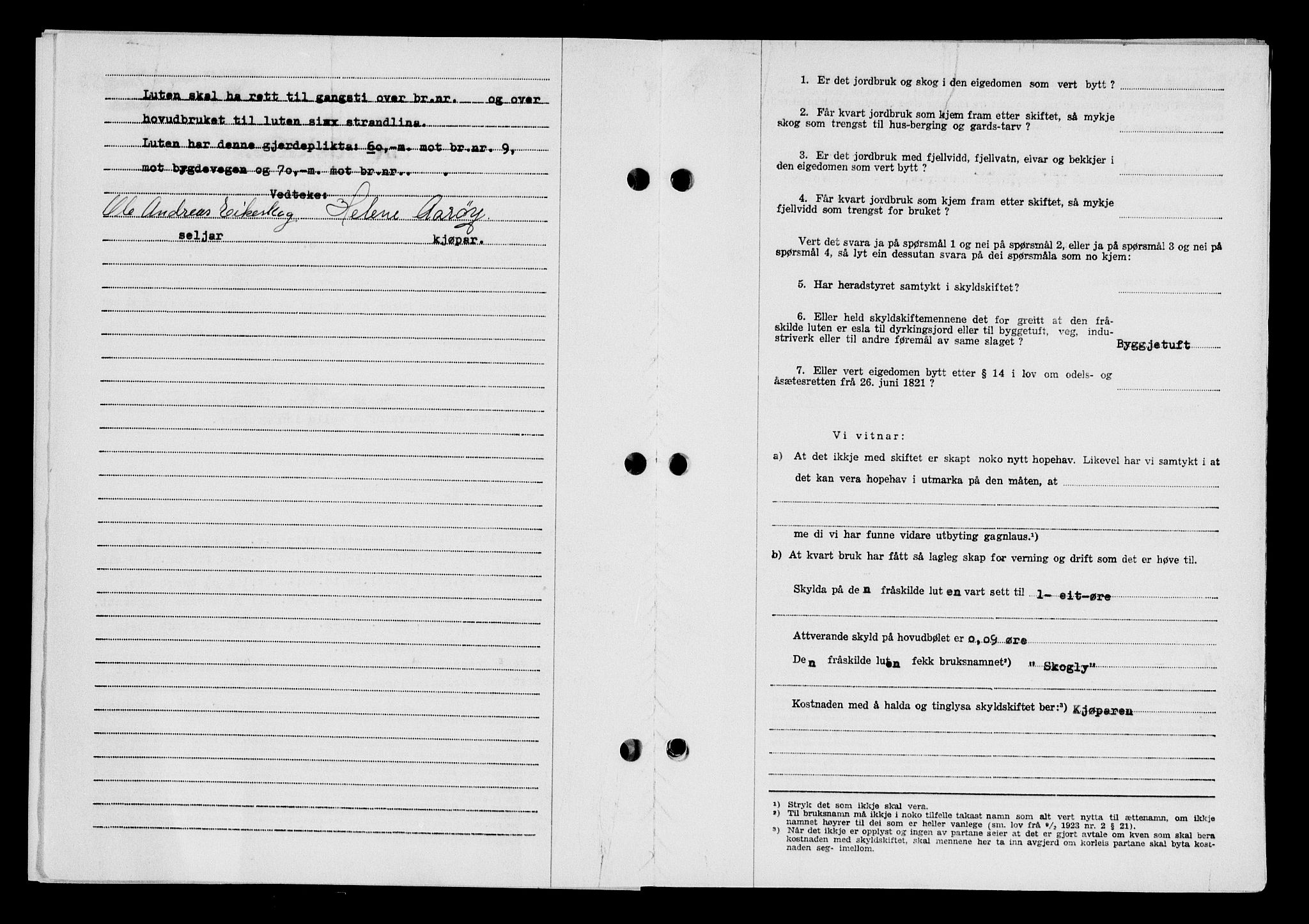 Karmsund sorenskriveri, SAST/A-100311/01/II/IIB/L0125: Mortgage book no. 105A, 1957-1957, Diary no: : 1735/1957