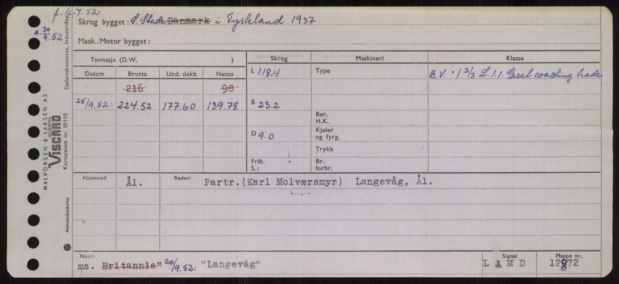 Sjøfartsdirektoratet med forløpere, Skipsmålingen, RA/S-1627/H/Hb/L0003: Fartøy, I-N, p. 229