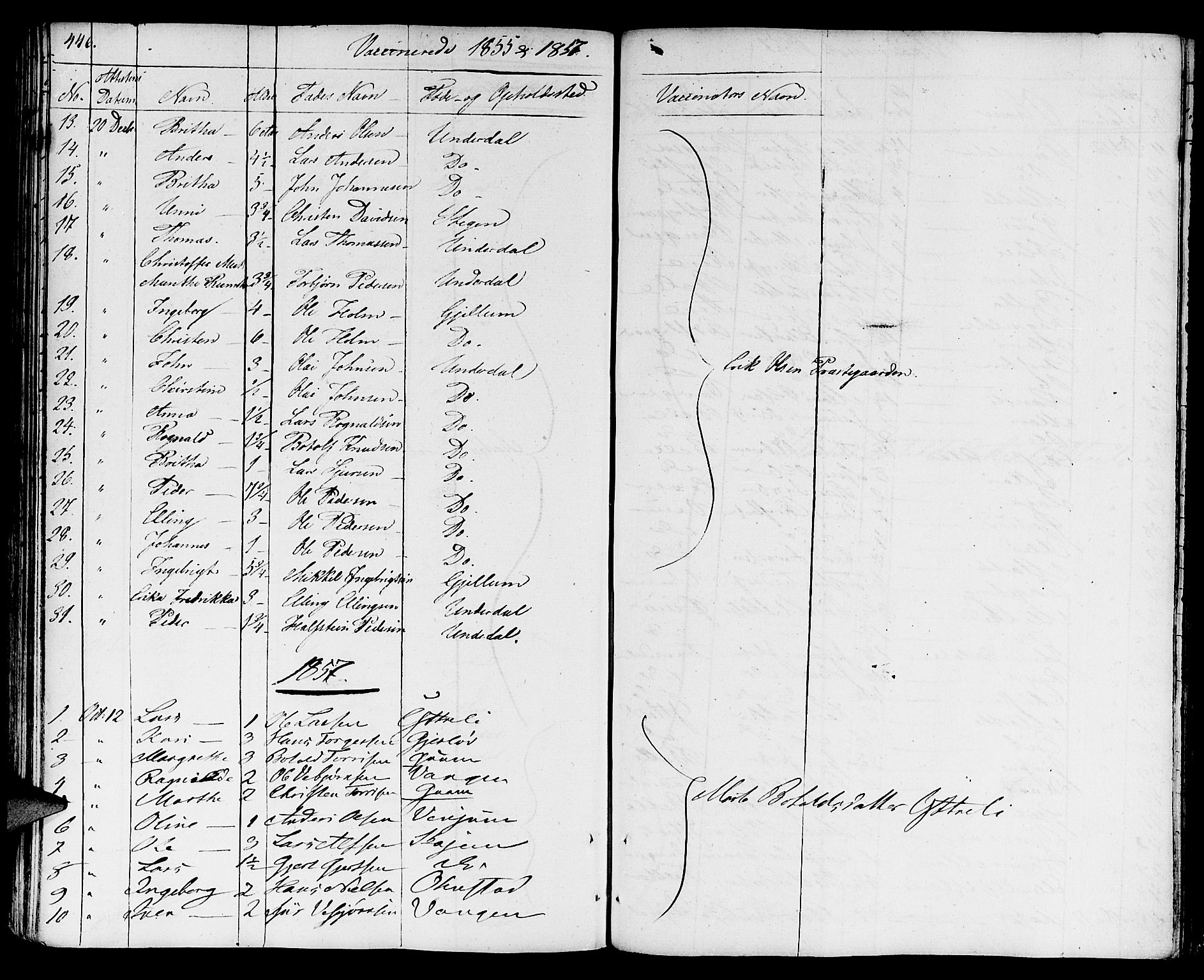 Aurland sokneprestembete, SAB/A-99937/H/Ha/Haa/L0006: Parish register (official) no. A 6, 1821-1859, p. 446