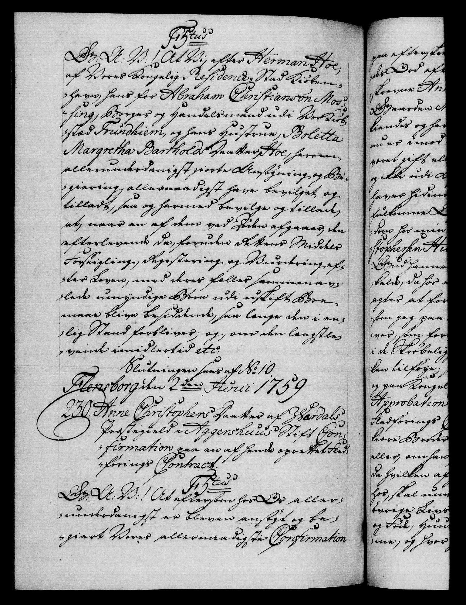 Danske Kanselli 1572-1799, AV/RA-EA-3023/F/Fc/Fca/Fcaa/L0040: Norske registre, 1757-1759, p. 668b