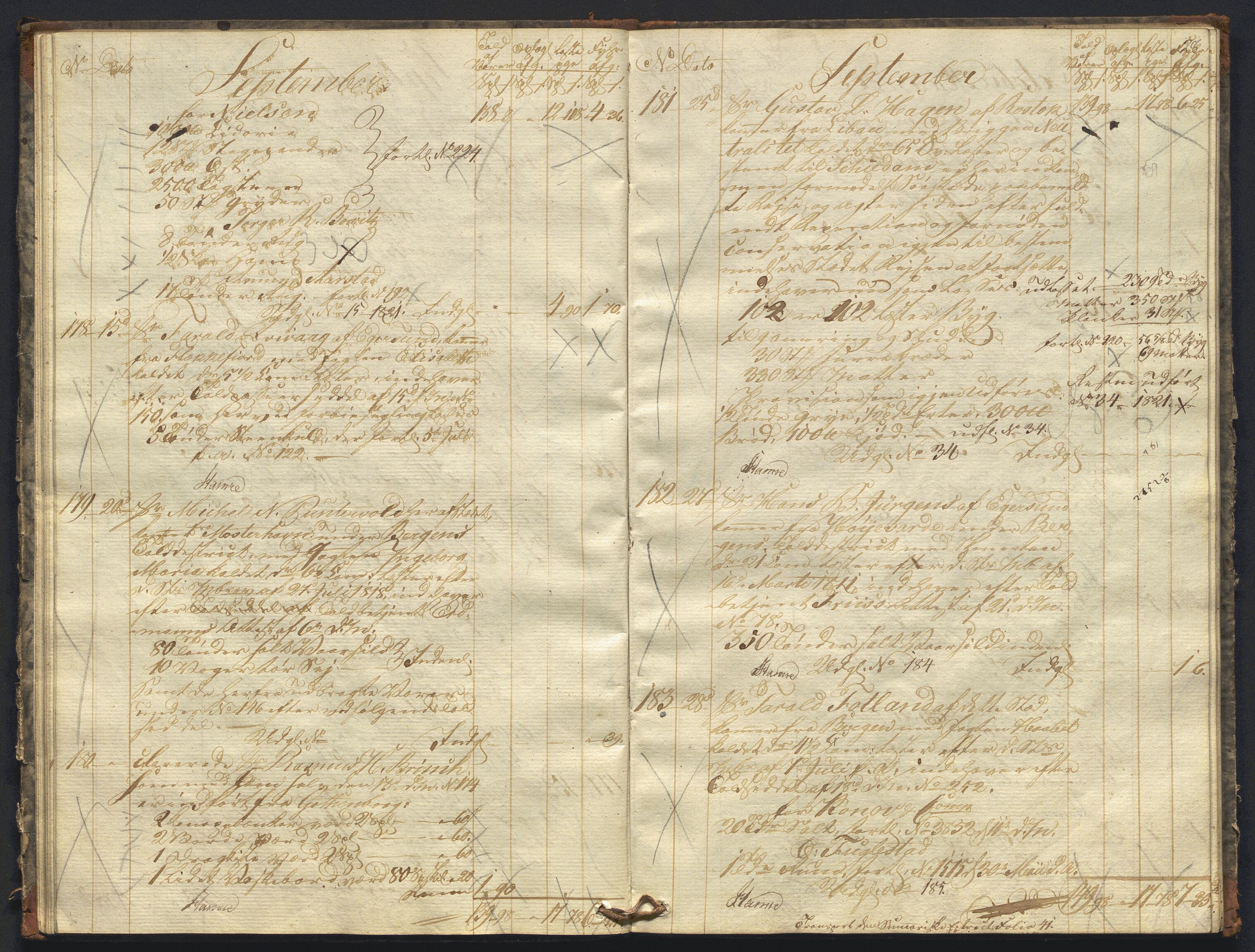 Revisjonsdepartementet, 2. revisjonskontor, AV/RA-S-1115/E/E010/L0060: Egersund: Tollbok, 1820, p. 27b-28a