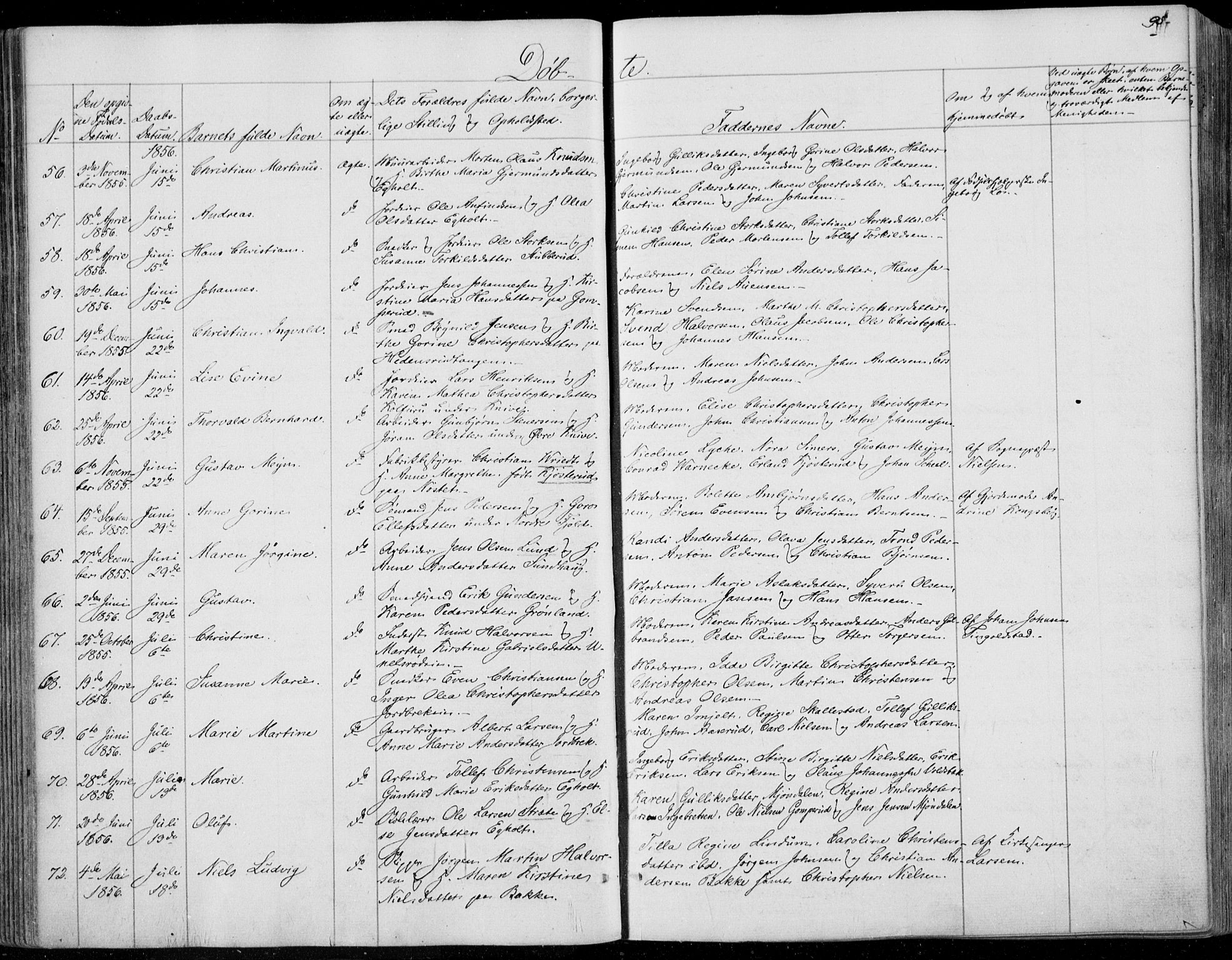 Skoger kirkebøker, AV/SAKO-A-59/F/Fa/L0003: Parish register (official) no. I 3, 1842-1861, p. 95