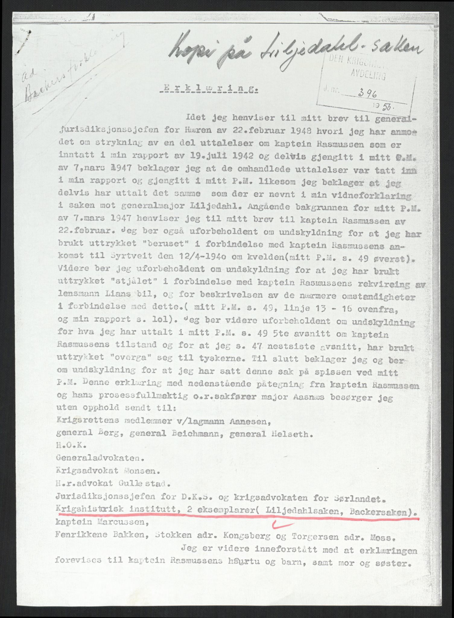 Forsvaret, Forsvarets krigshistoriske avdeling, AV/RA-RAFA-2017/Y/Yb/L0100: II-C-11-401-402  -  4. Divisjon., 1940-1962, p. 370