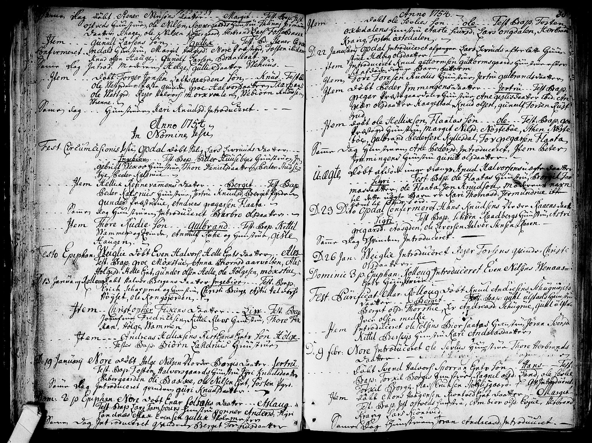 Rollag kirkebøker, SAKO/A-240/F/Fa/L0003: Parish register (official) no. I 3, 1743-1778, p. 38