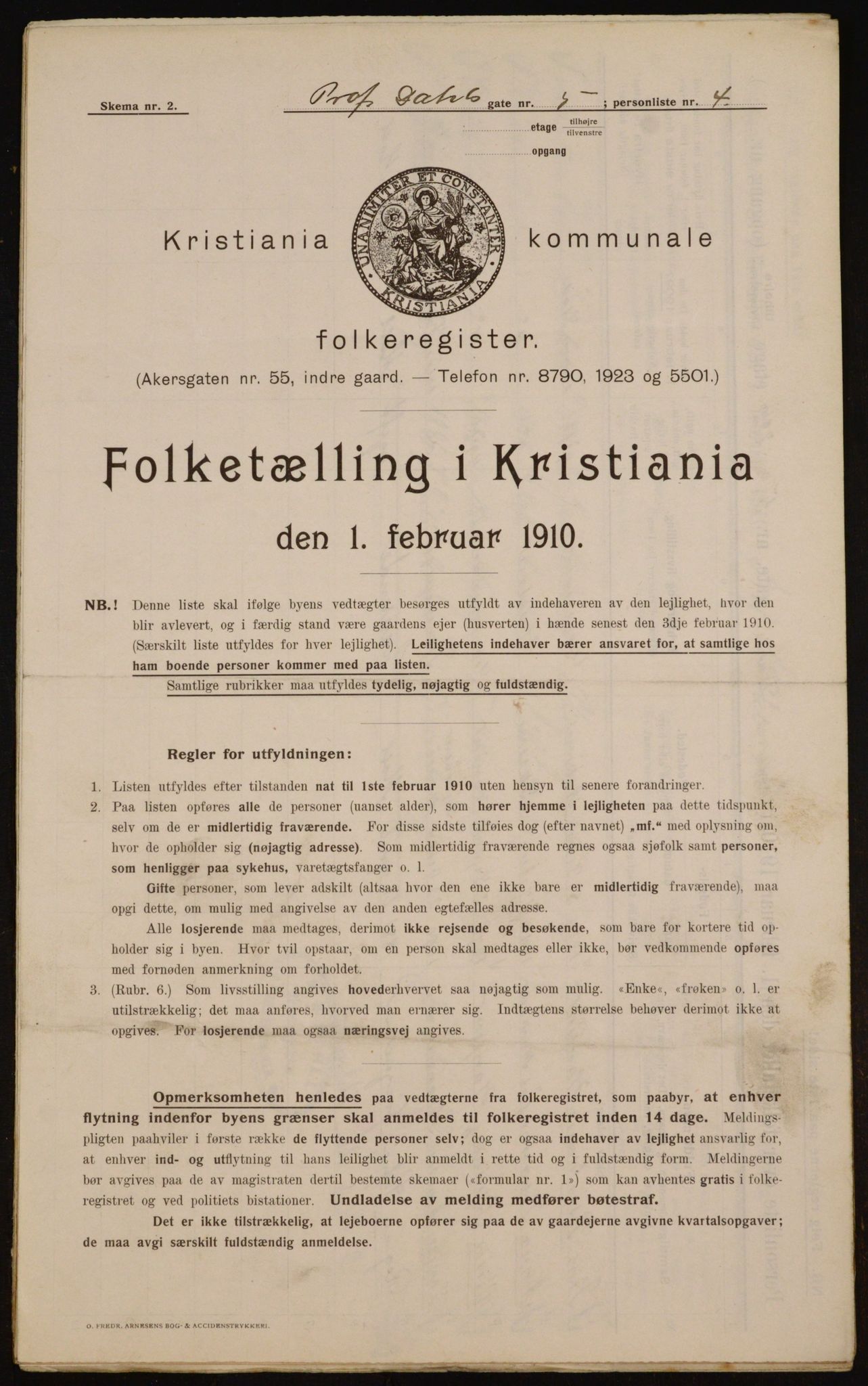 OBA, Municipal Census 1910 for Kristiania, 1910, p. 77883