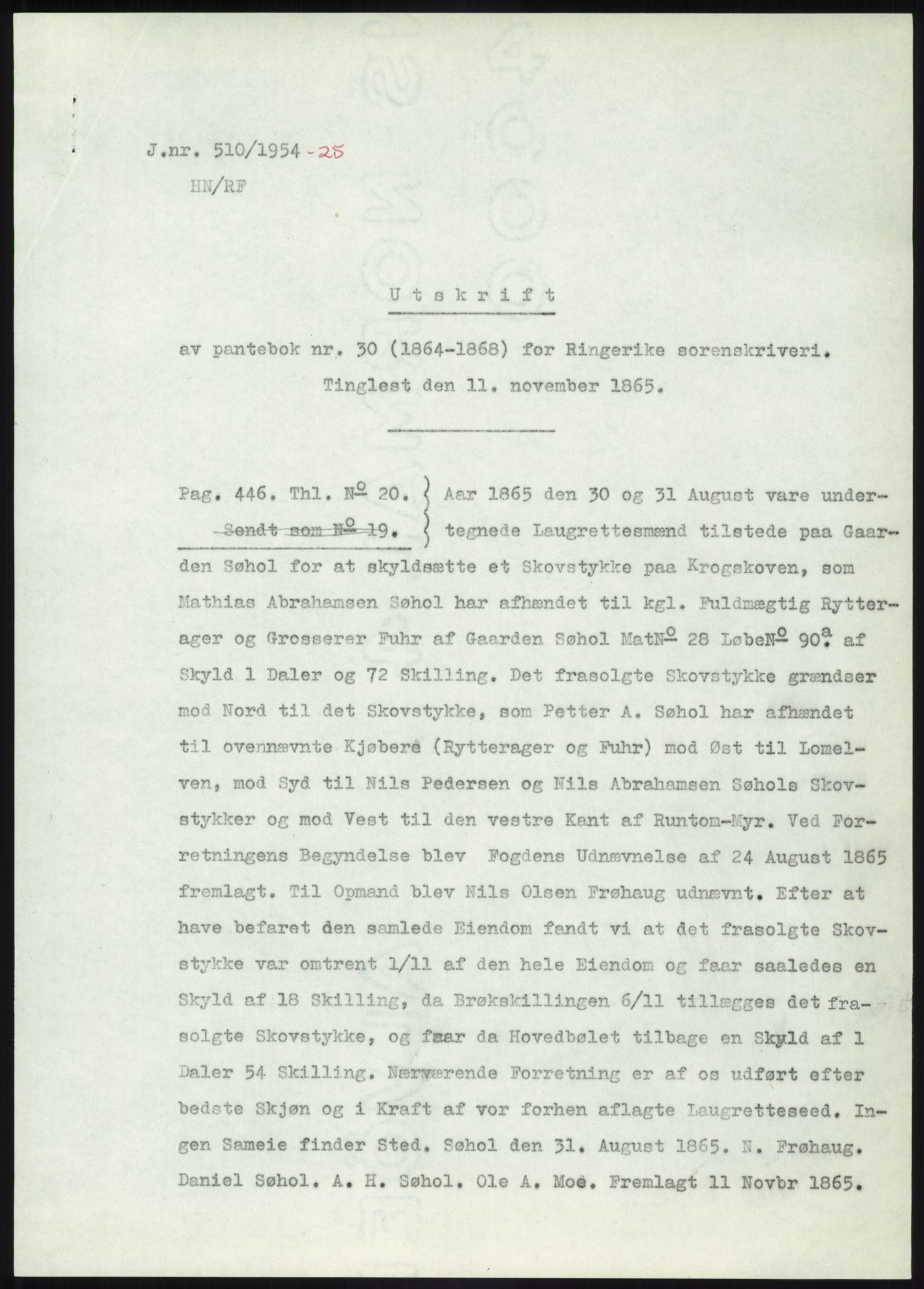 Statsarkivet i Kongsberg, SAKO/A-0001, 1944-1954, p. 156