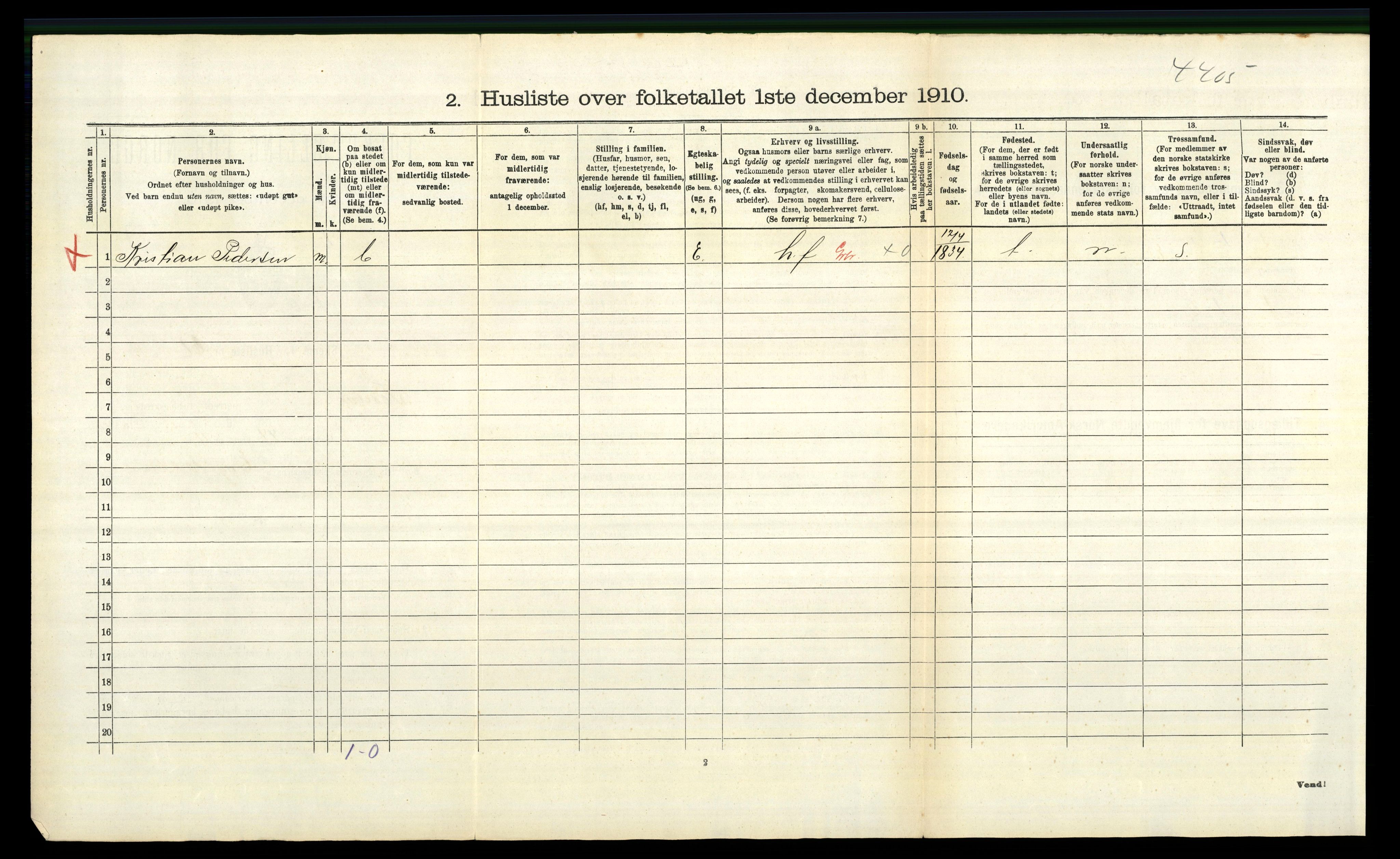 RA, 1910 census for Sørum, 1910, p. 532