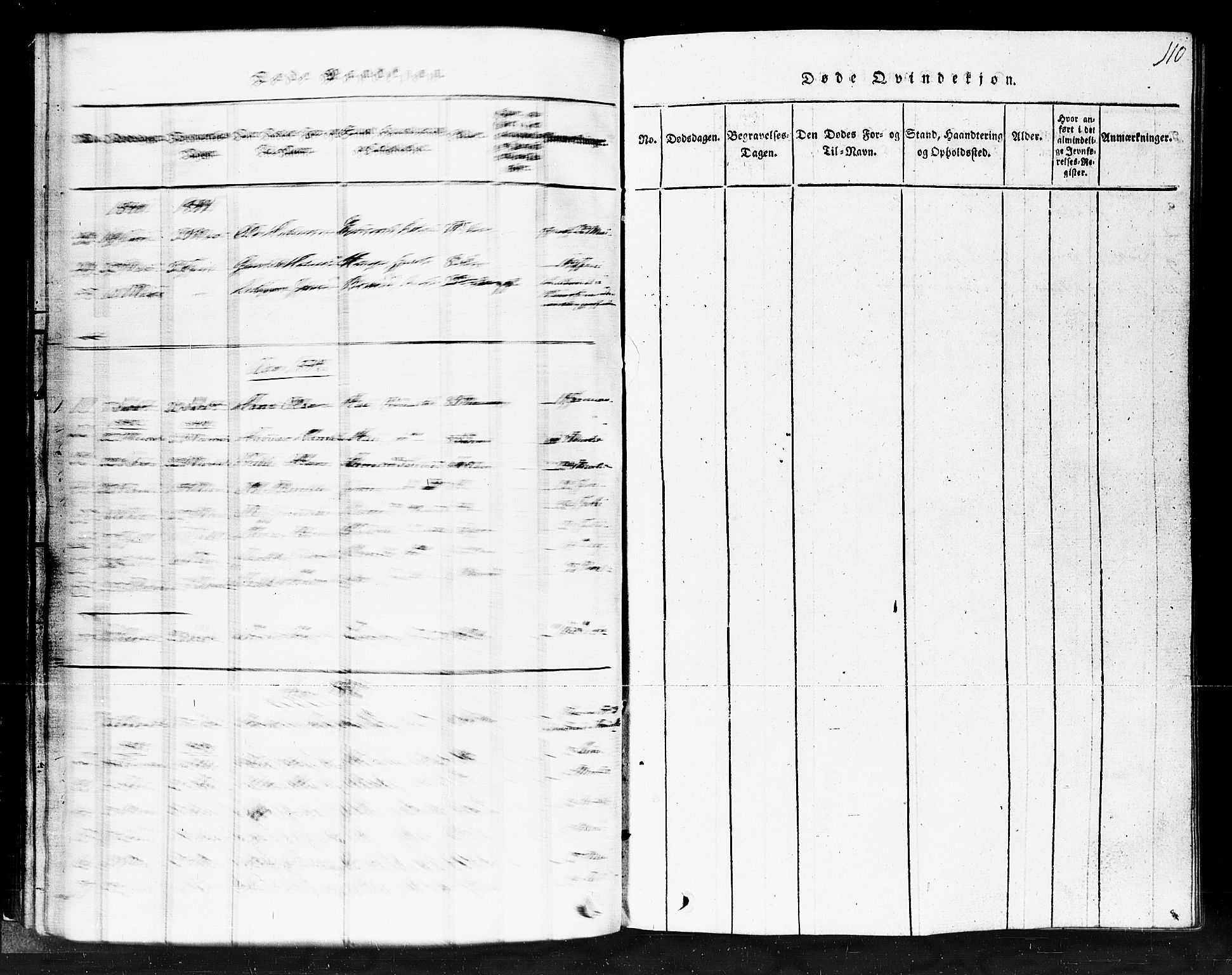Gransherad kirkebøker, SAKO/A-267/F/Fb/L0002: Parish register (official) no. II 2, 1815-1843, p. 110