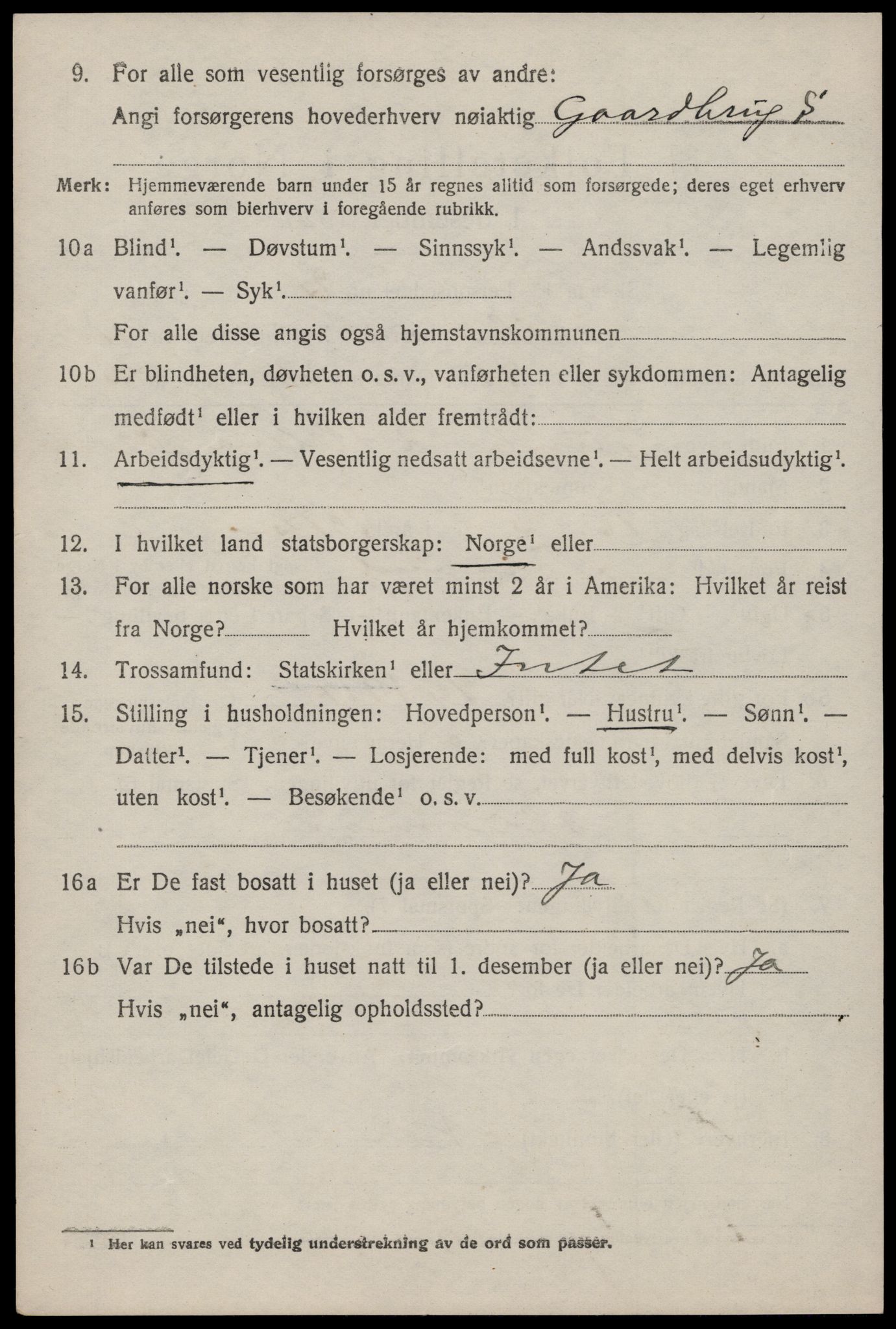 SAST, 1920 census for Høle, 1920, p. 1010