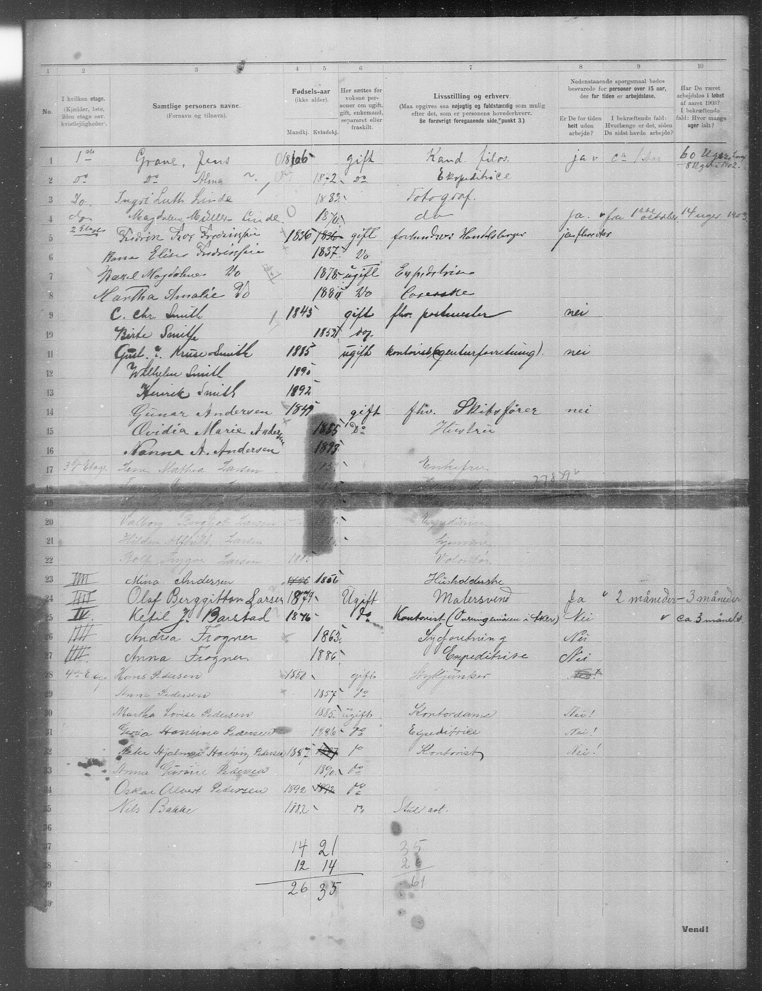 OBA, Municipal Census 1903 for Kristiania, 1903, p. 24642