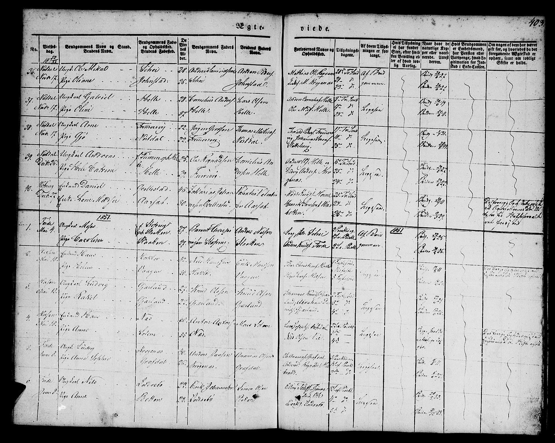 Førde sokneprestembete, SAB/A-79901/H/Haa/Haaa/L0007: Parish register (official) no. A 7, 1843-1860, p. 403