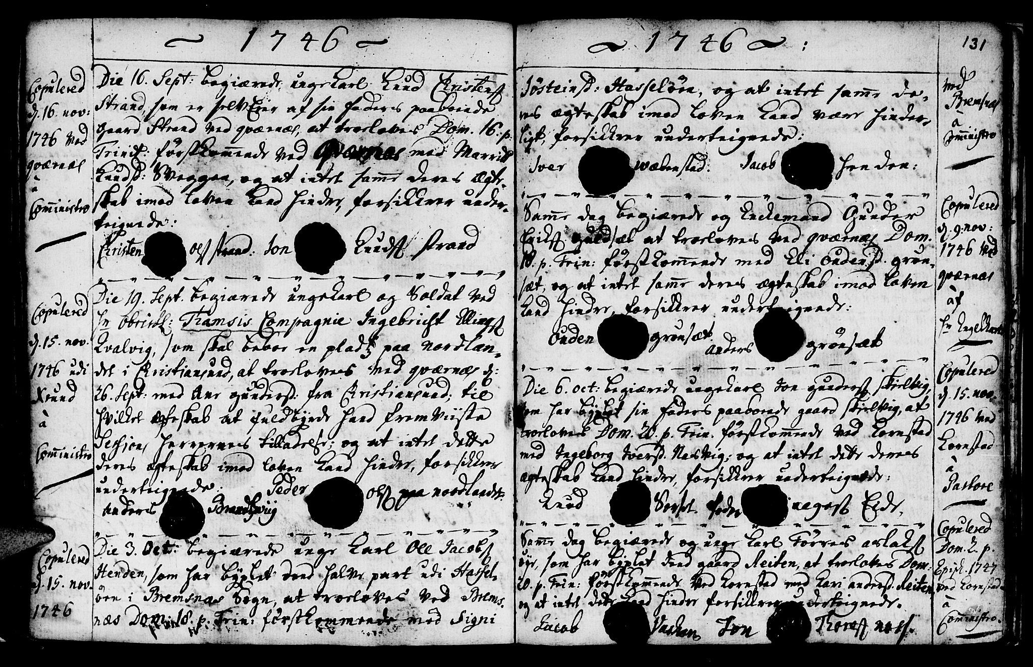 Ministerialprotokoller, klokkerbøker og fødselsregistre - Møre og Romsdal, SAT/A-1454/568/L0792: Parish register (official) no. 568A01, 1737-1749, p. 130-131