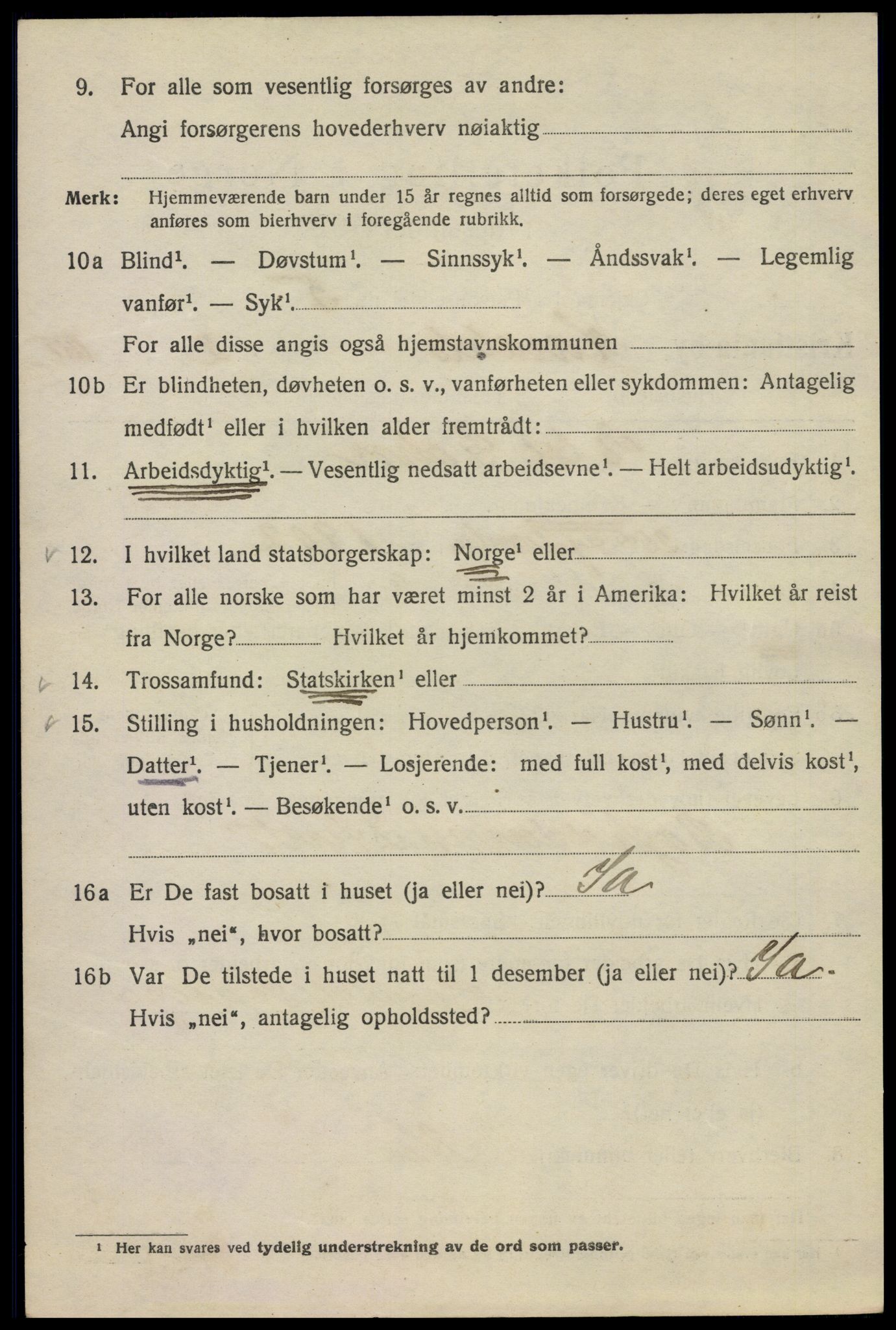 SAO, 1920 census for Kristiania, 1920, p. 271100