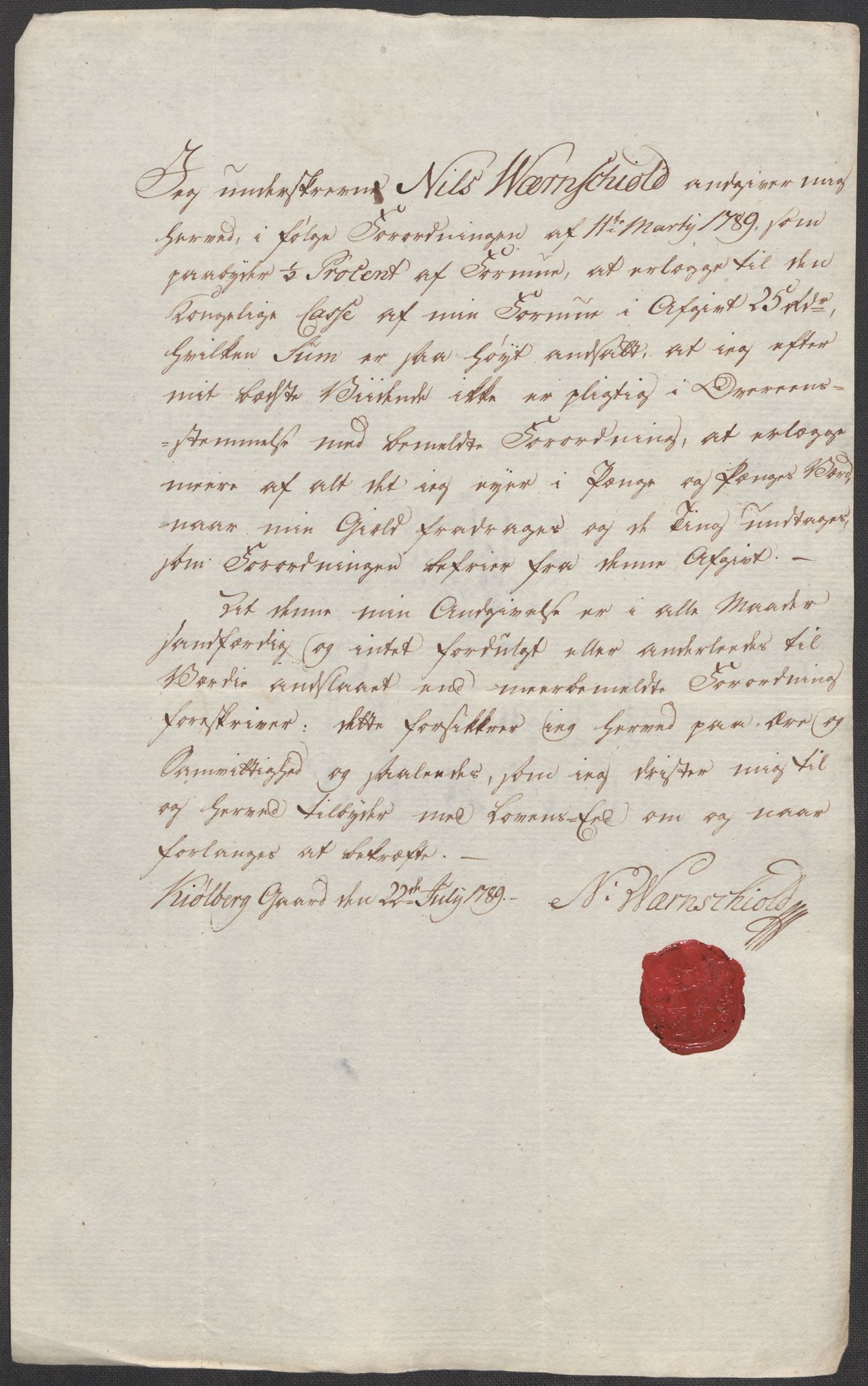 Rentekammeret inntil 1814, Reviderte regnskaper, Mindre regnskaper, AV/RA-EA-4068/Rf/Rfe/L0025: Moss, Onsøy, Tune og Veme fogderi. Namdal fogderi, 1789, p. 151