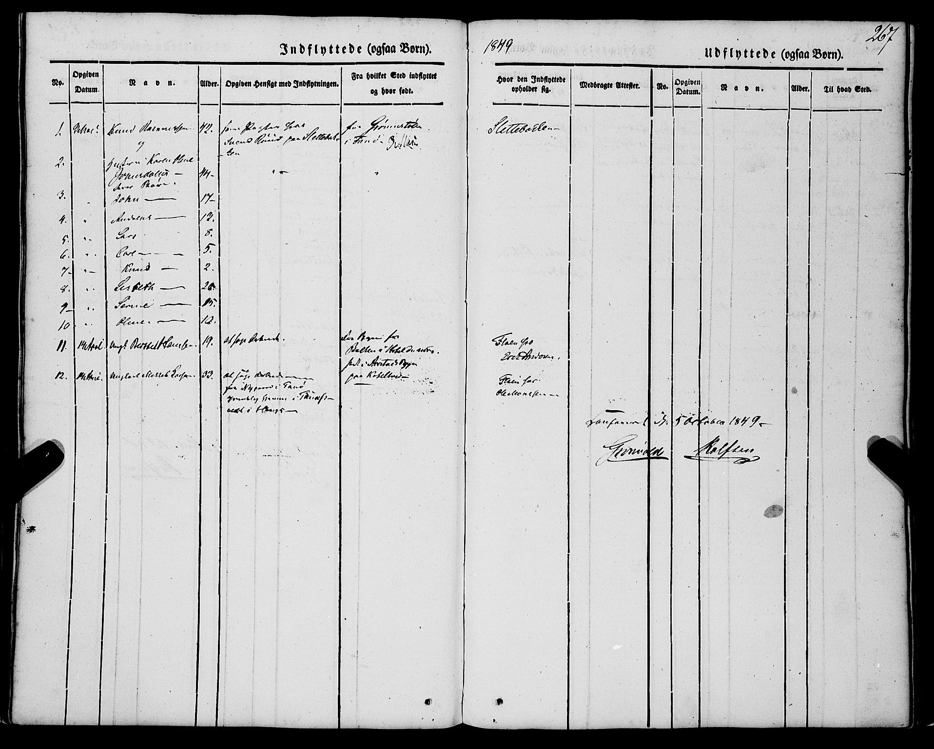 St. Jørgens hospital og Årstad sokneprestembete, AV/SAB-A-99934: Parish register (official) no. A 4, 1844-1863, p. 267