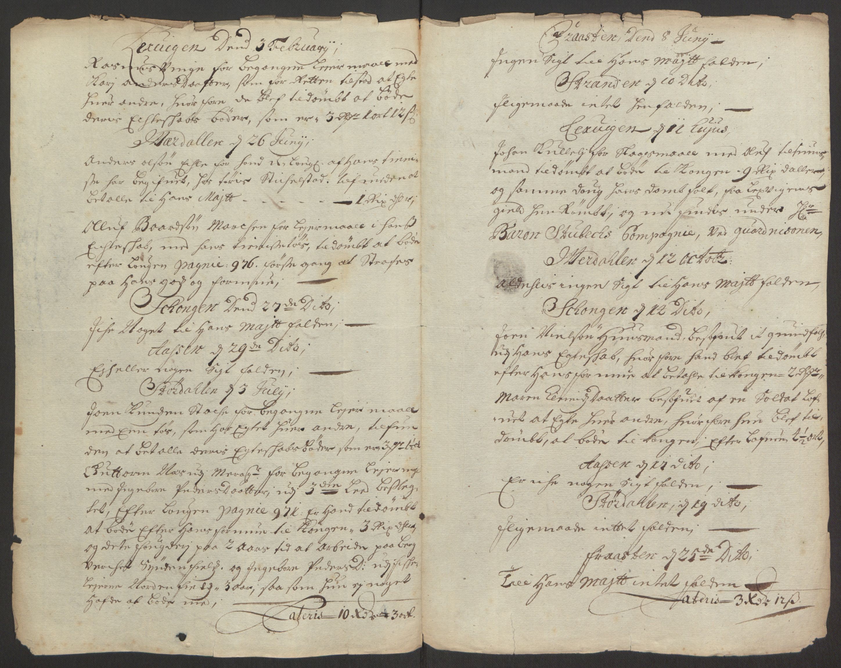 Rentekammeret inntil 1814, Reviderte regnskaper, Fogderegnskap, RA/EA-4092/R62/L4186: Fogderegnskap Stjørdal og Verdal, 1693-1694, p. 131
