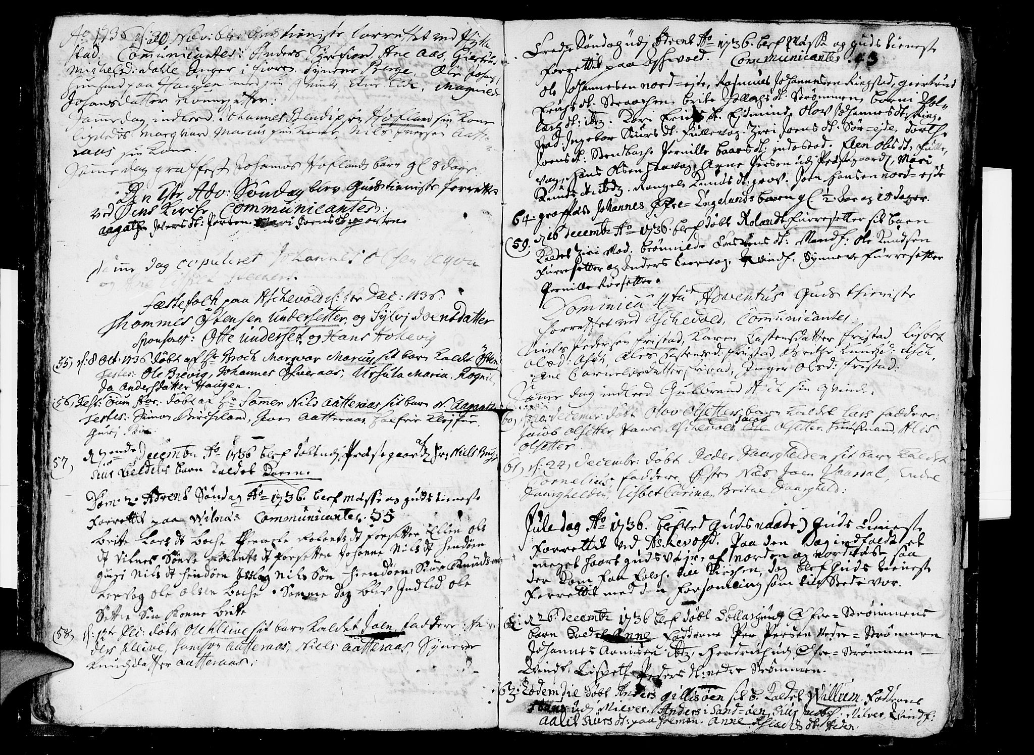 Askvoll sokneprestembete, SAB/A-79501/H/Haa/Haaa/L0006: Parish register (official) no. A 6, 1734-1738, p. 46