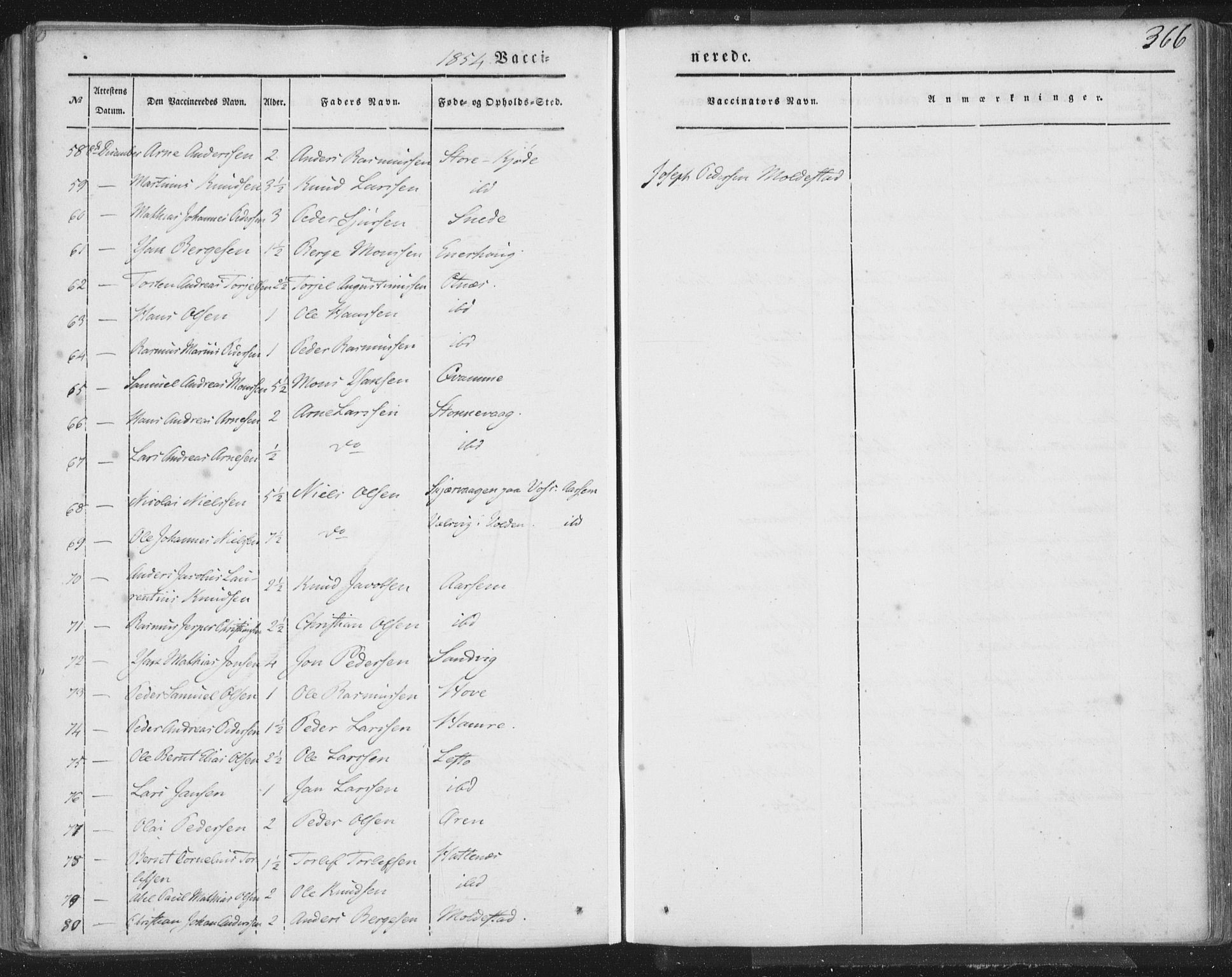 Selje sokneprestembete, AV/SAB-A-99938/H/Ha/Haa/Haaa: Parish register (official) no. A 10, 1844-1858, p. 366