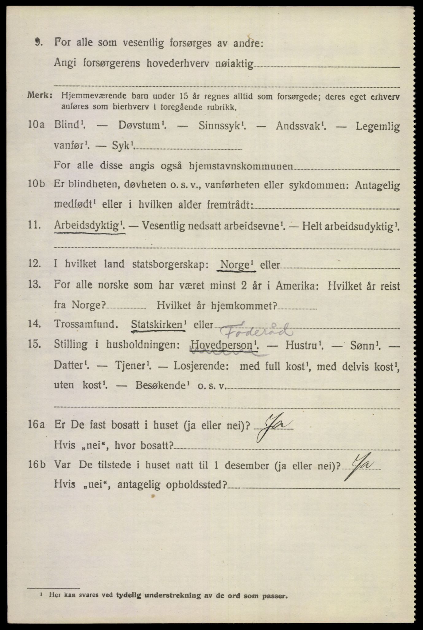 SAKO, 1920 census for Hemsedal, 1920, p. 1723