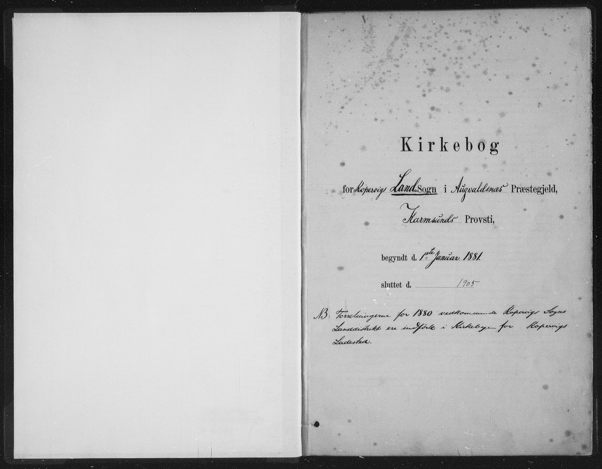 Kopervik sokneprestkontor, AV/SAST-A-101850/H/Ha/Haa/L0002: Parish register (official) no. A 2, 1880-1912