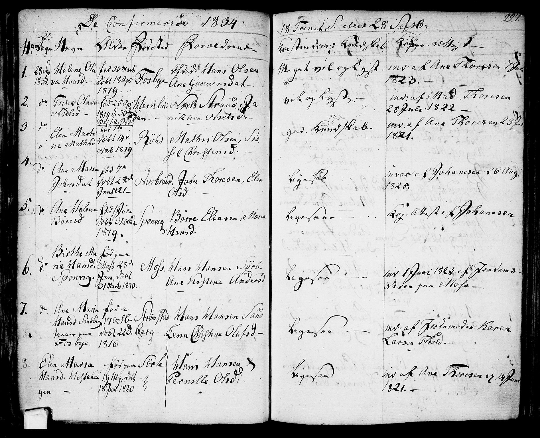 Berg prestekontor Kirkebøker, AV/SAO-A-10902/F/Fa/L0003: Parish register (official) no. I 3, 1832-1842, p. 227