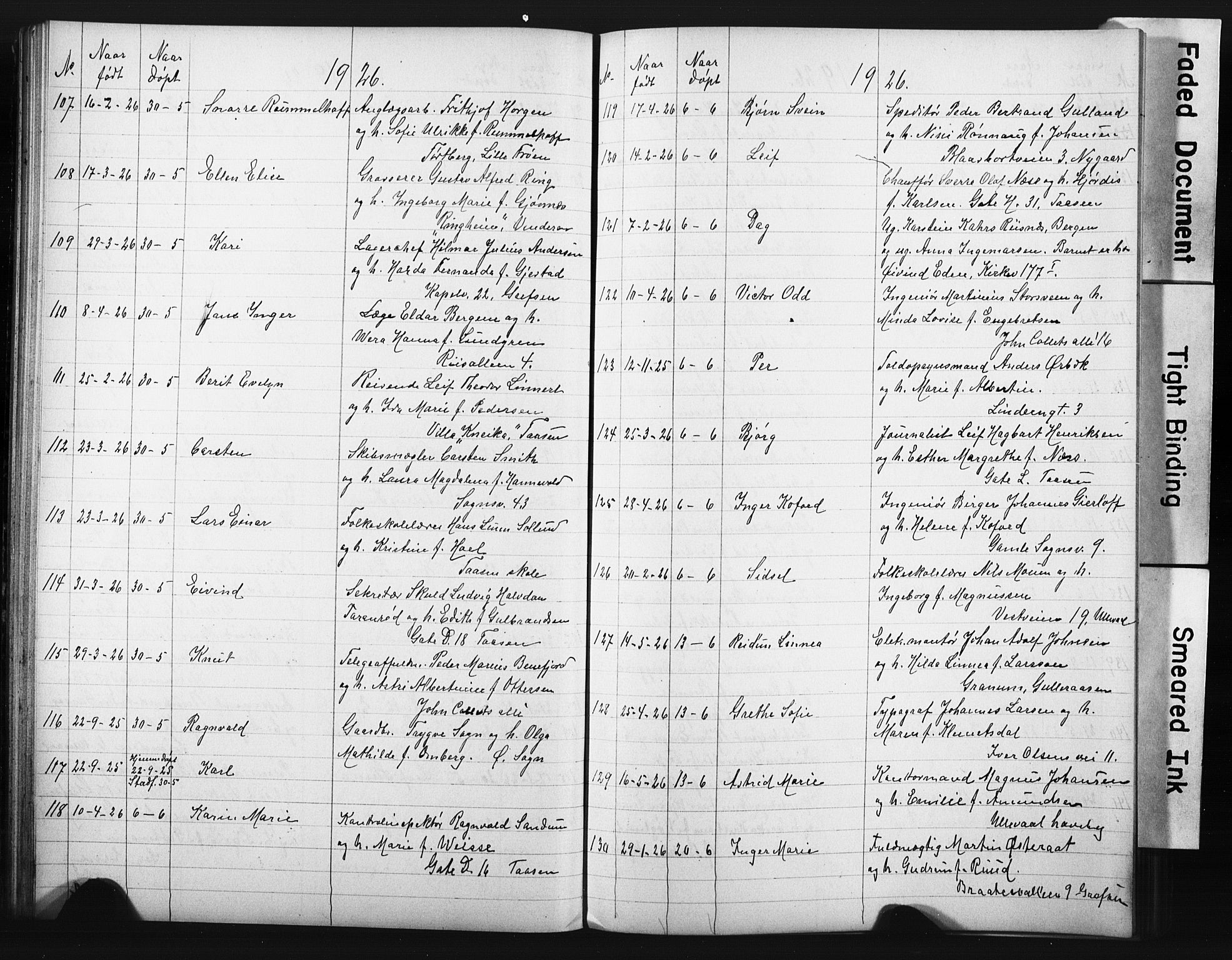 Vestre Aker prestekontor Kirkebøker, AV/SAO-A-10025/G/Ga/L0006: Parish register (copy) no. I 6, 1923-1932