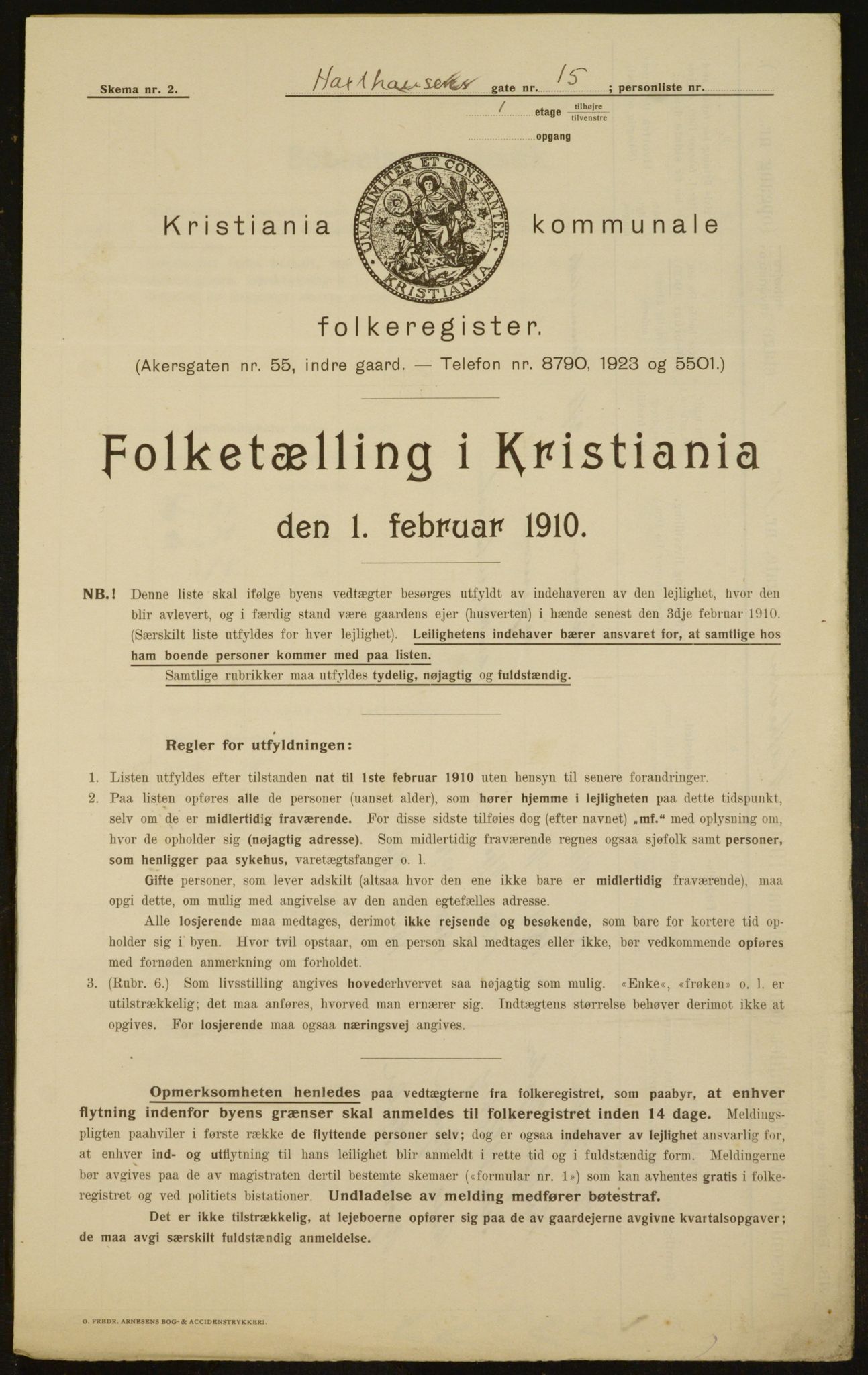 OBA, Municipal Census 1910 for Kristiania, 1910, p. 34549