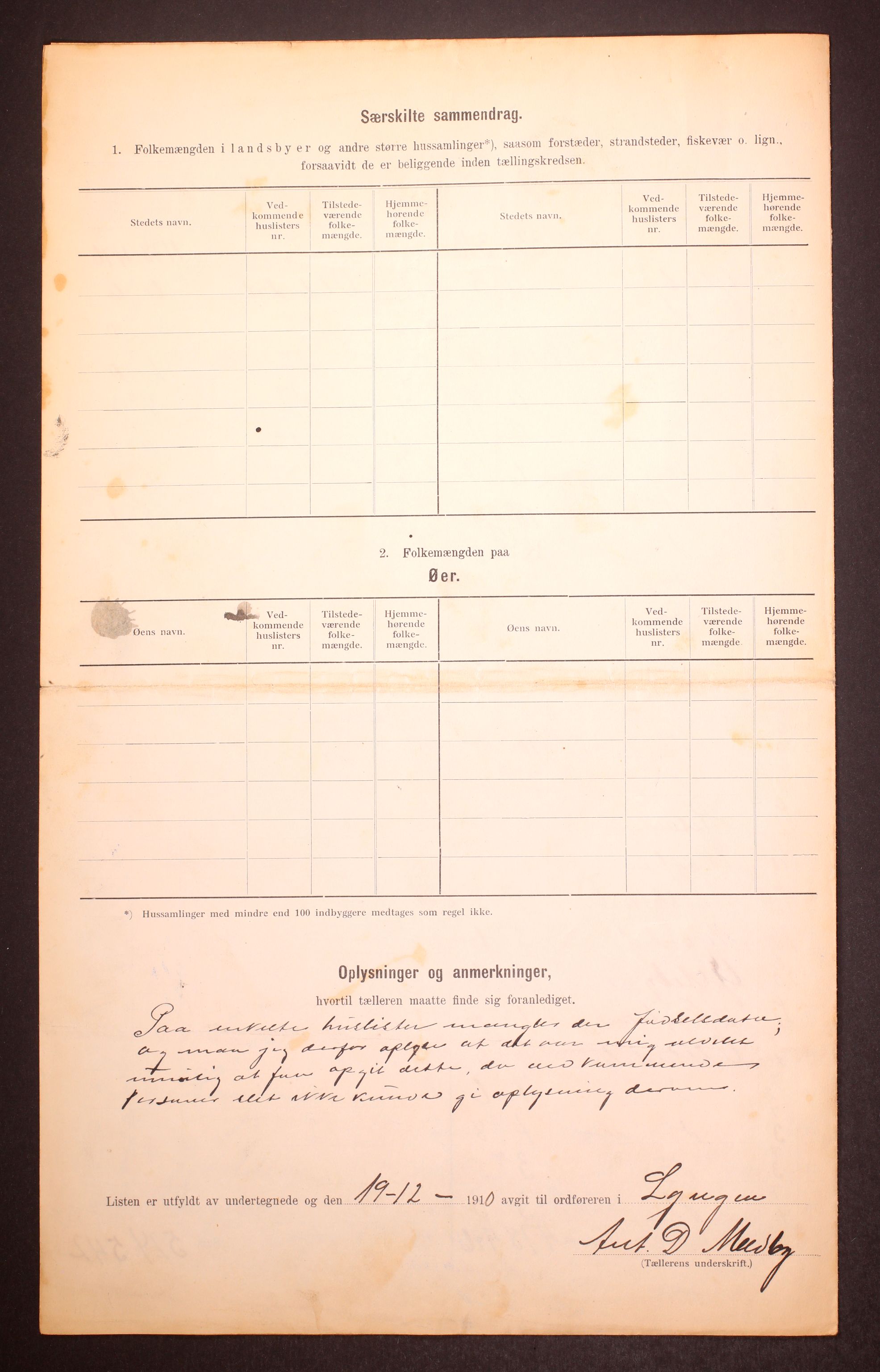 RA, 1910 census for Lyngen, 1910, p. 6