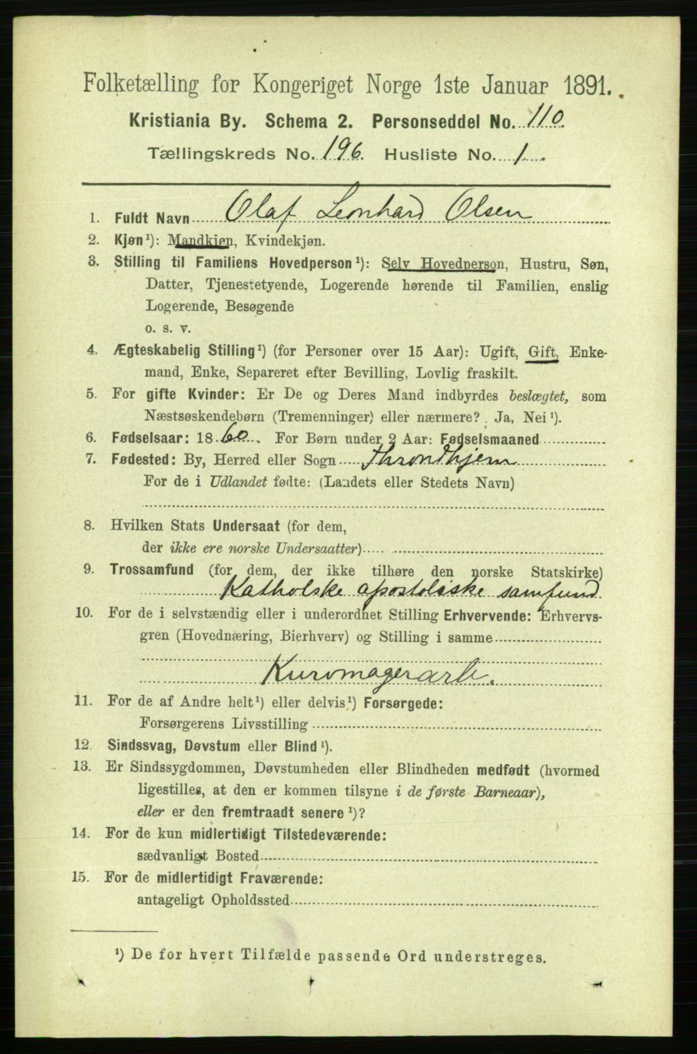RA, 1891 census for 0301 Kristiania, 1891, p. 118202