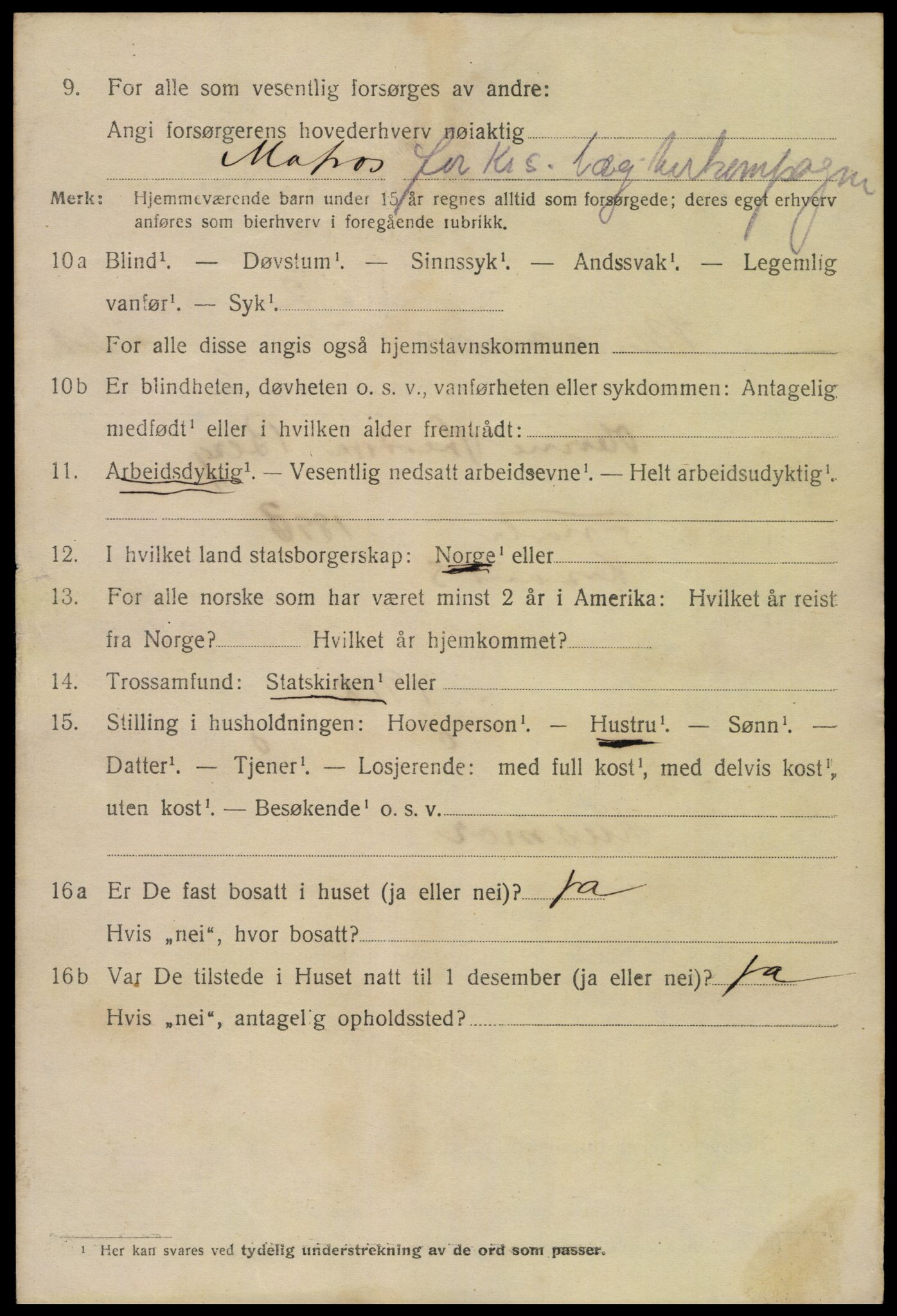 SAK, 1920 census for Kristiansand, 1920, p. 38396