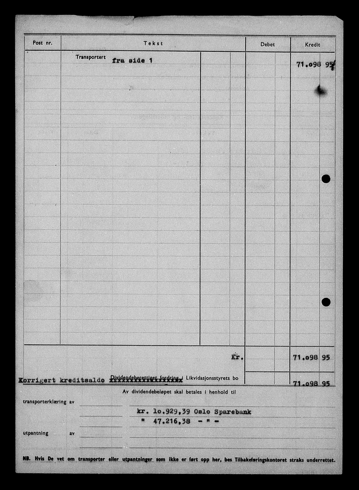 Justisdepartementet, Tilbakeføringskontoret for inndratte formuer, AV/RA-S-1564/H/Hc/Hcc/L0924: --, 1945-1947, p. 15