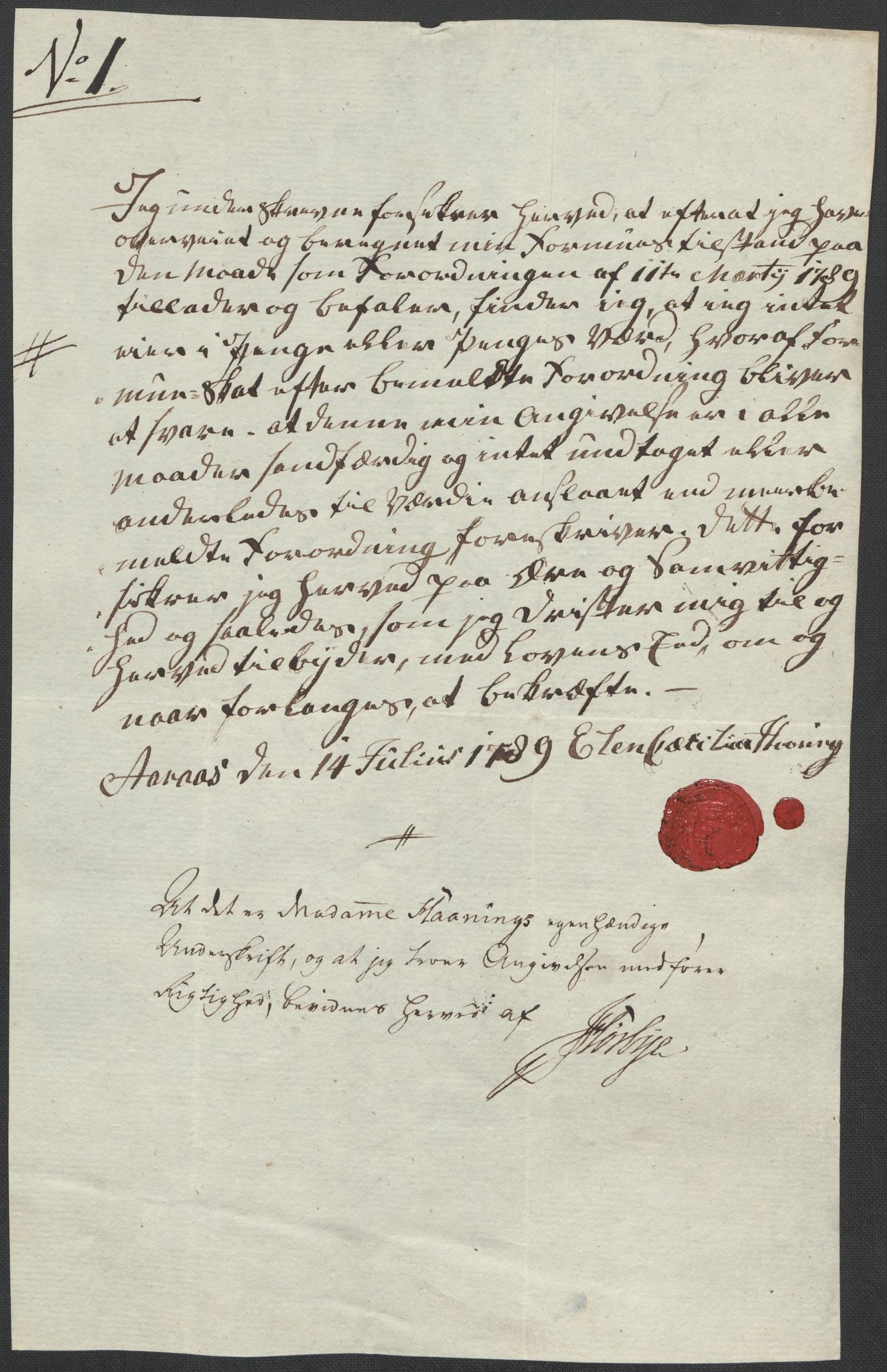 Rentekammeret inntil 1814, Reviderte regnskaper, Mindre regnskaper, AV/RA-EA-4068/Rf/Rfe/L0001: Aker og Follo fogderi, 1789, p. 448