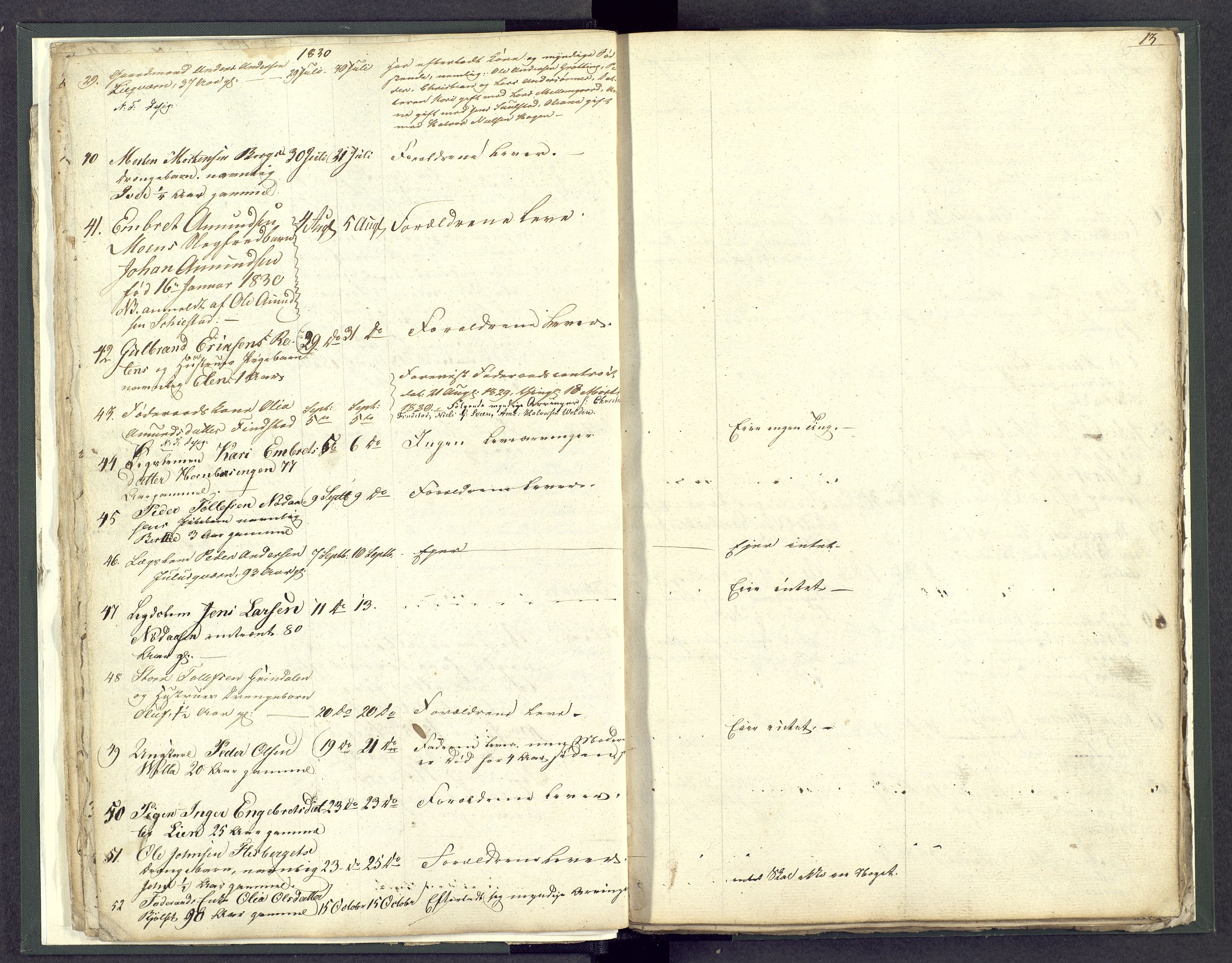 Østerdalen sorenskriveri, AV/SAH-TING-032/J/Jd/L0003: Dødsfallsjournal, 1829-1834, p. 13