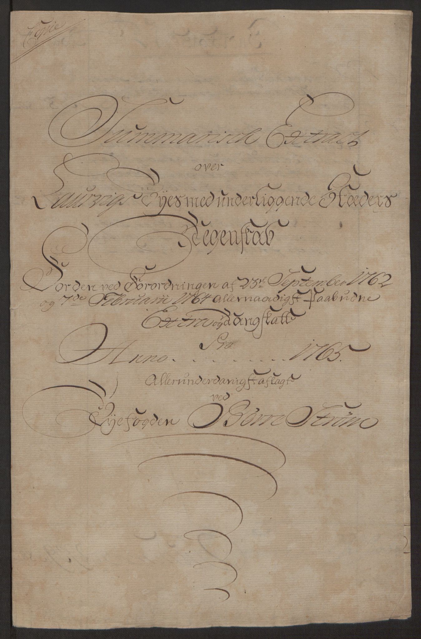 Rentekammeret inntil 1814, Reviderte regnskaper, Byregnskaper, RA/EA-4066/R/Ri/L0183/0001: [I4] Kontribusjonsregnskap / Ekstraskatt, 1762-1768, p. 248