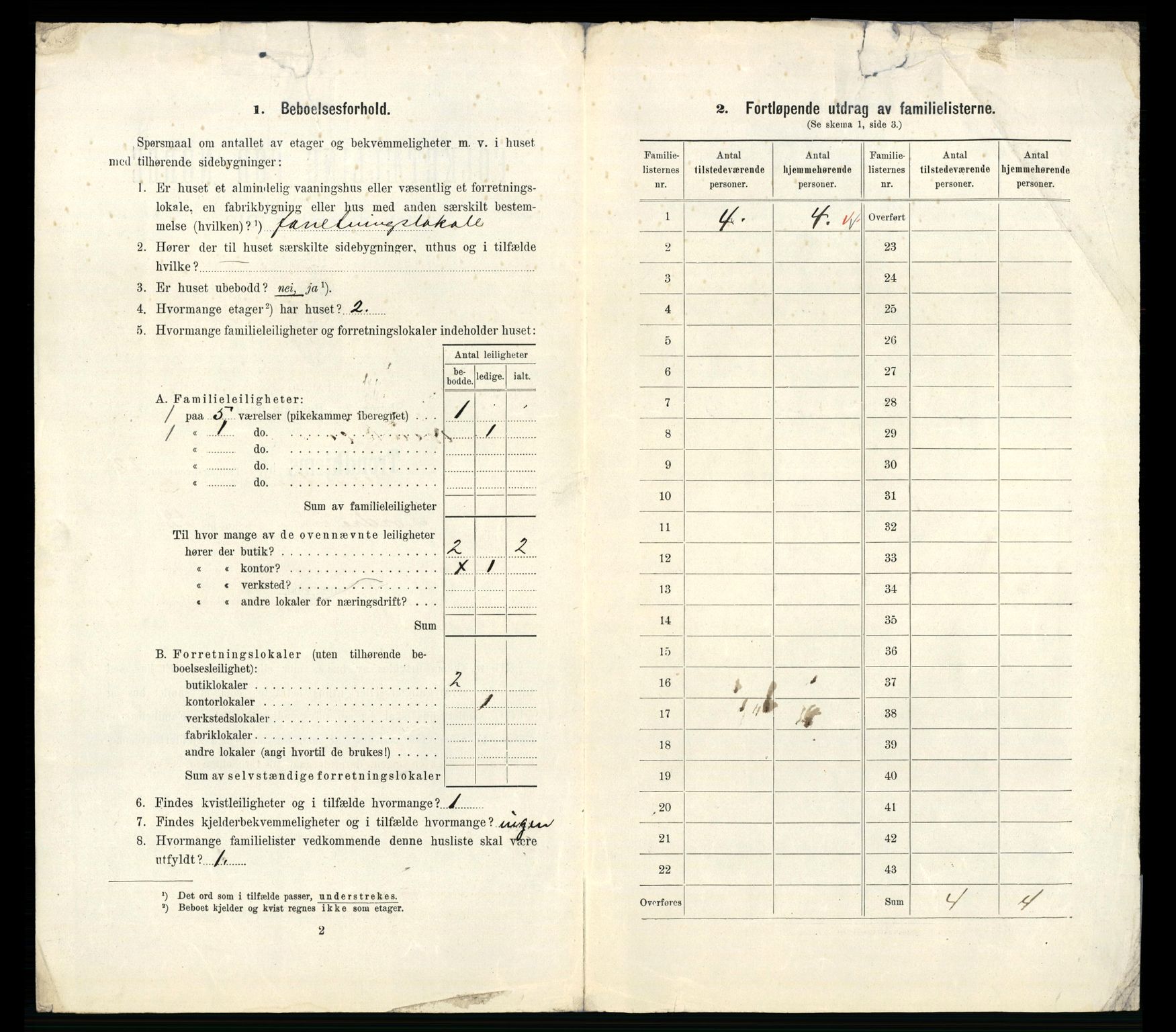 RA, 1910 census for Trondheim, 1910, p. 6262