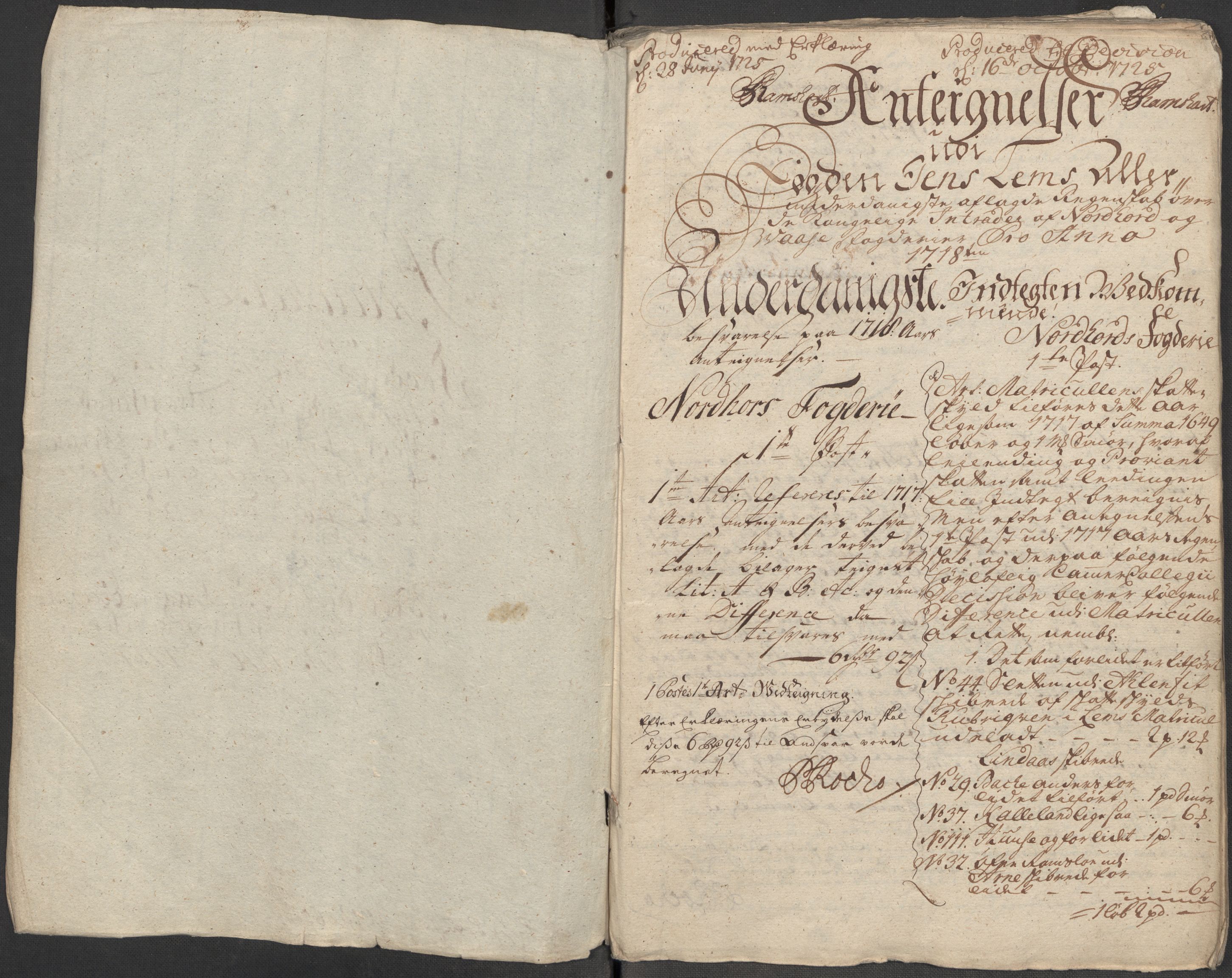 Rentekammeret inntil 1814, Reviderte regnskaper, Fogderegnskap, AV/RA-EA-4092/R51/L3202: Fogderegnskap Nordhordland og Voss, 1718, p. 187