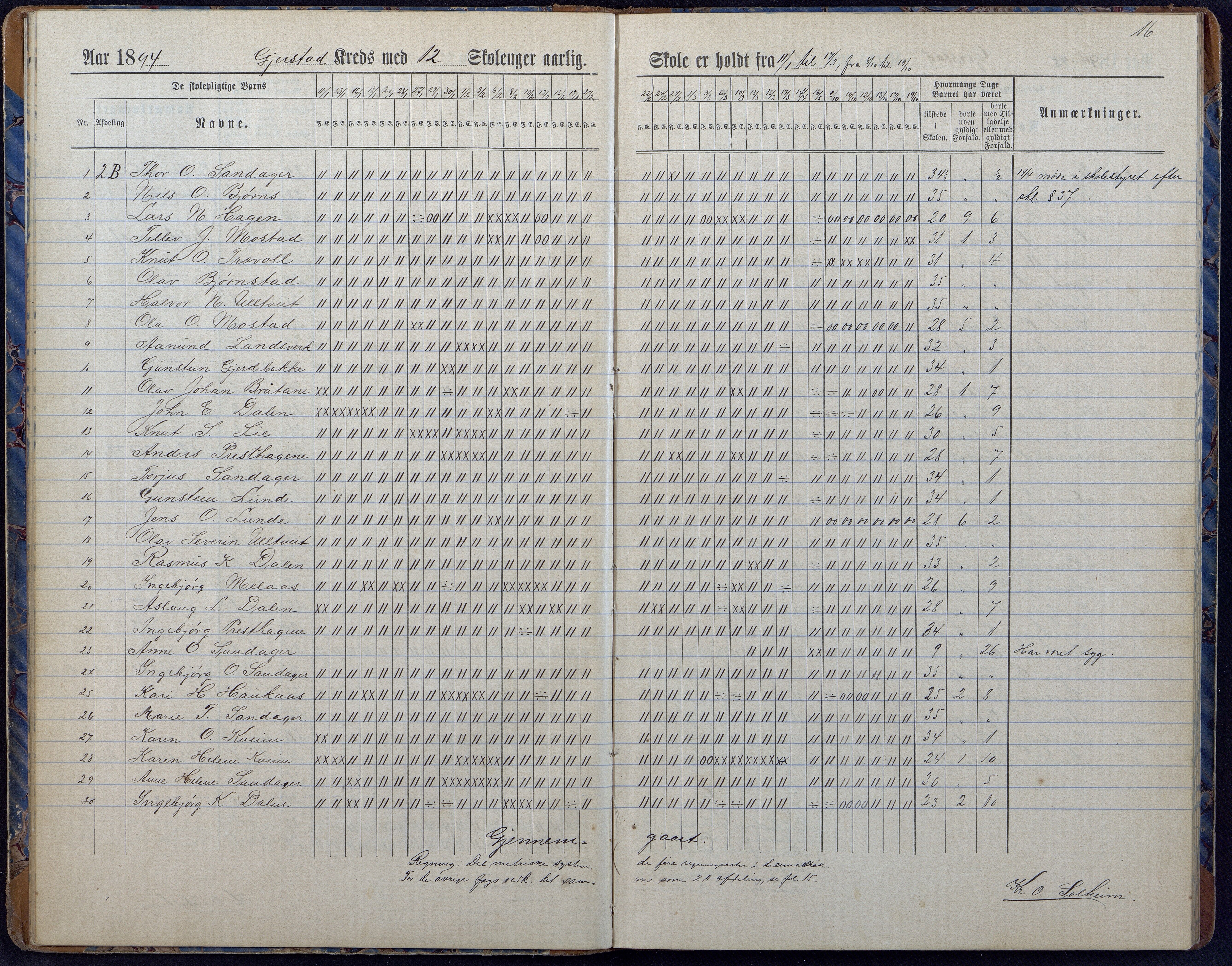 Gjerstad Kommune, Gjerstad Skole, AAKS/KA0911-550a/F01/L0008: Dagbok, 1892-1908, p. 18