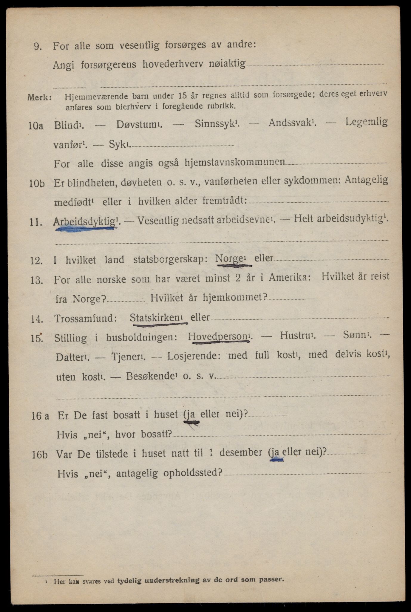 SAST, 1920 census for Forsand, 1920, p. 3770